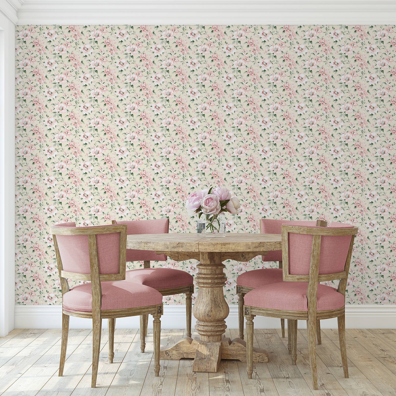 Surface Style Whispery Floral Peel &#x26; Stick Wallpaper