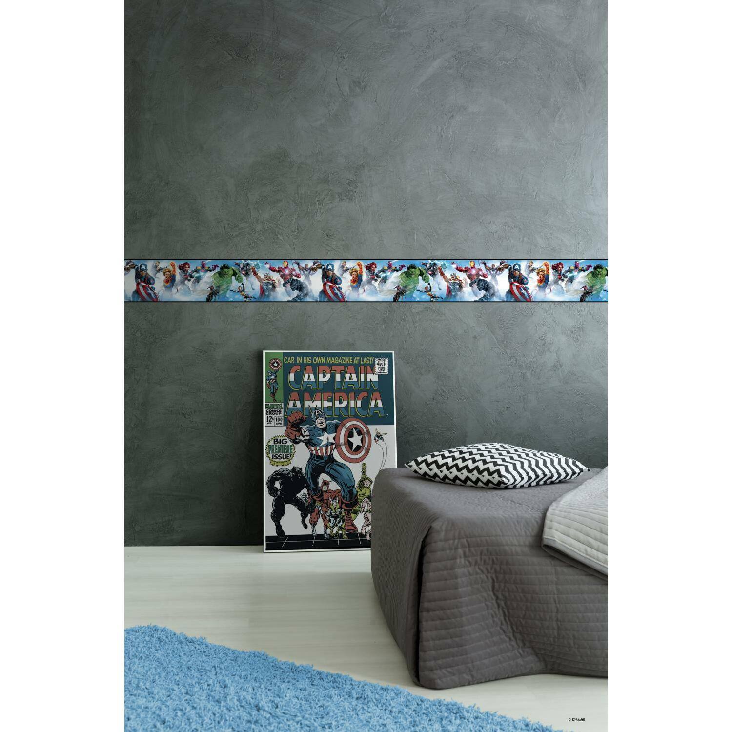 RoomMates Marvel Avengers Peel &#x26; Stick Border