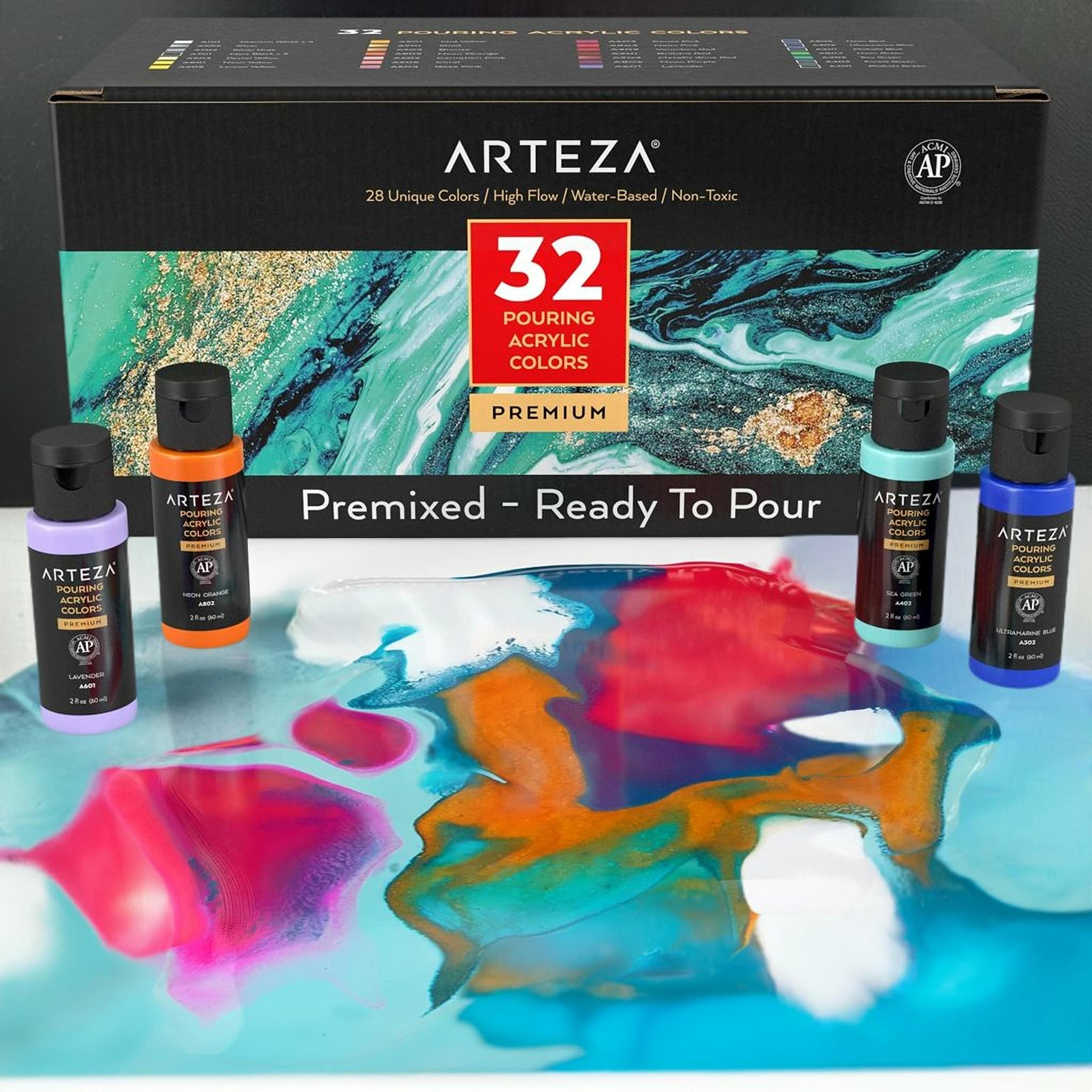 Arteza&#xAE; 32 Color Pouring Acrylic Paint Set