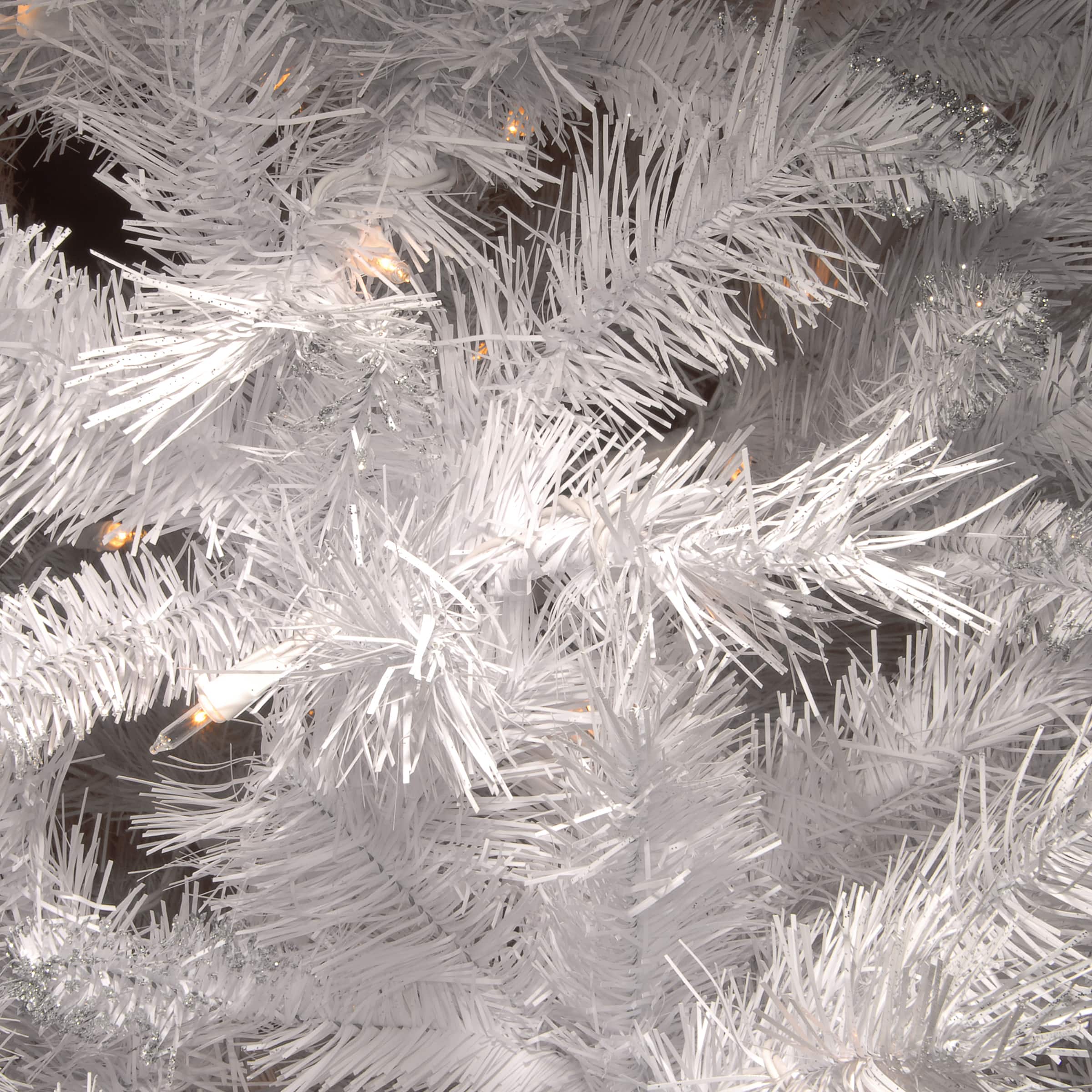 4.5ft. Pre-Lit Winchester White Pine Artificial Christmas Tree, Clear Lights