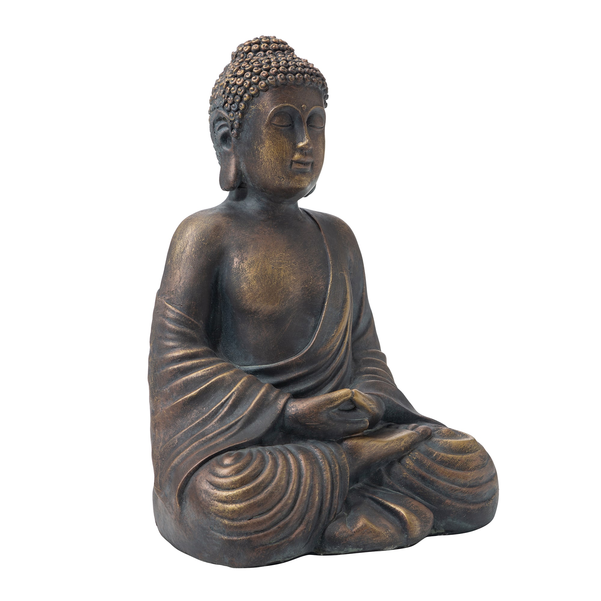 Glitzhome&#xAE; 19&#x22; Meditating Buddha Statue