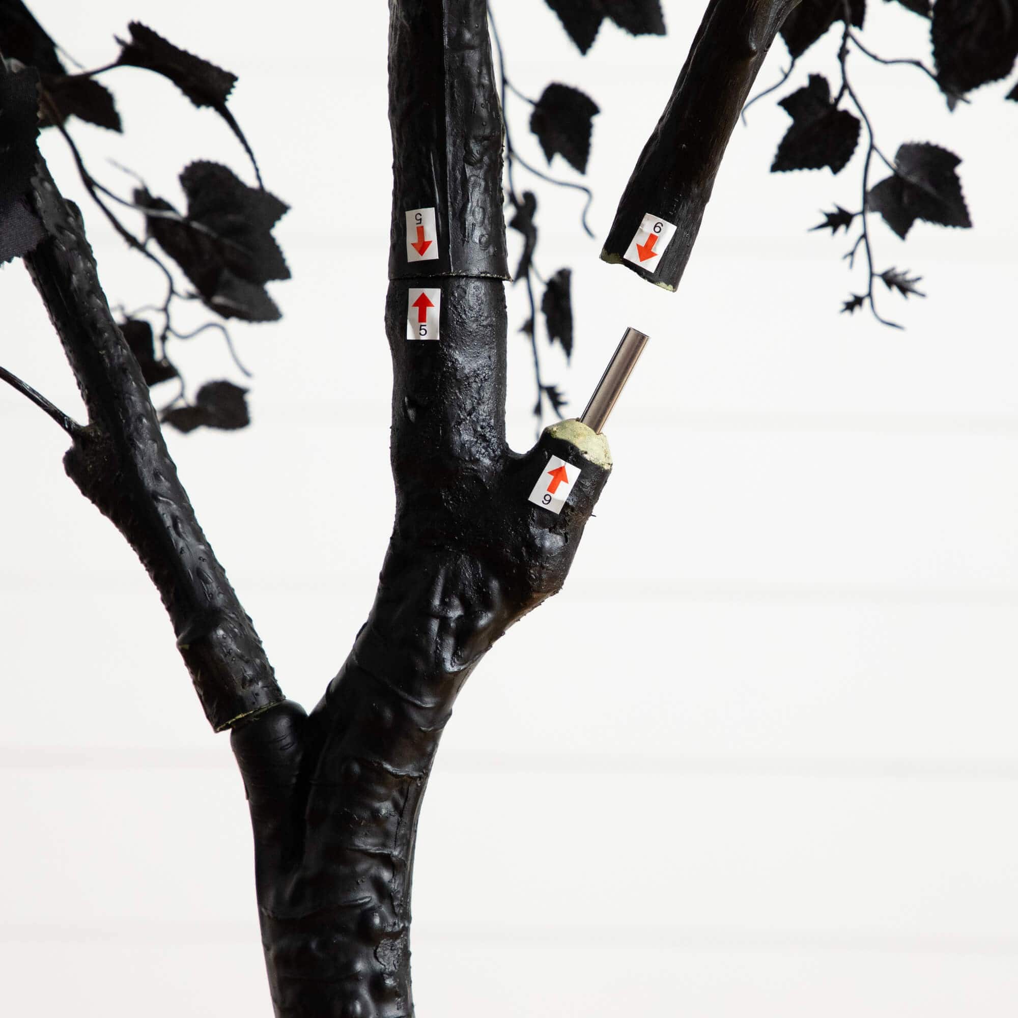 7ft. Artificial Halloween Black Maple Tree