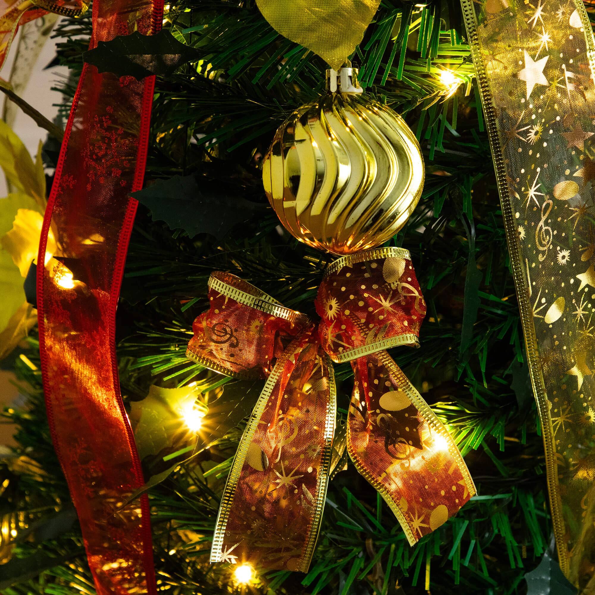 5ft. Pre-Lit Pop-Up Green Artificial Christmas Tree, Warm White LED Lights