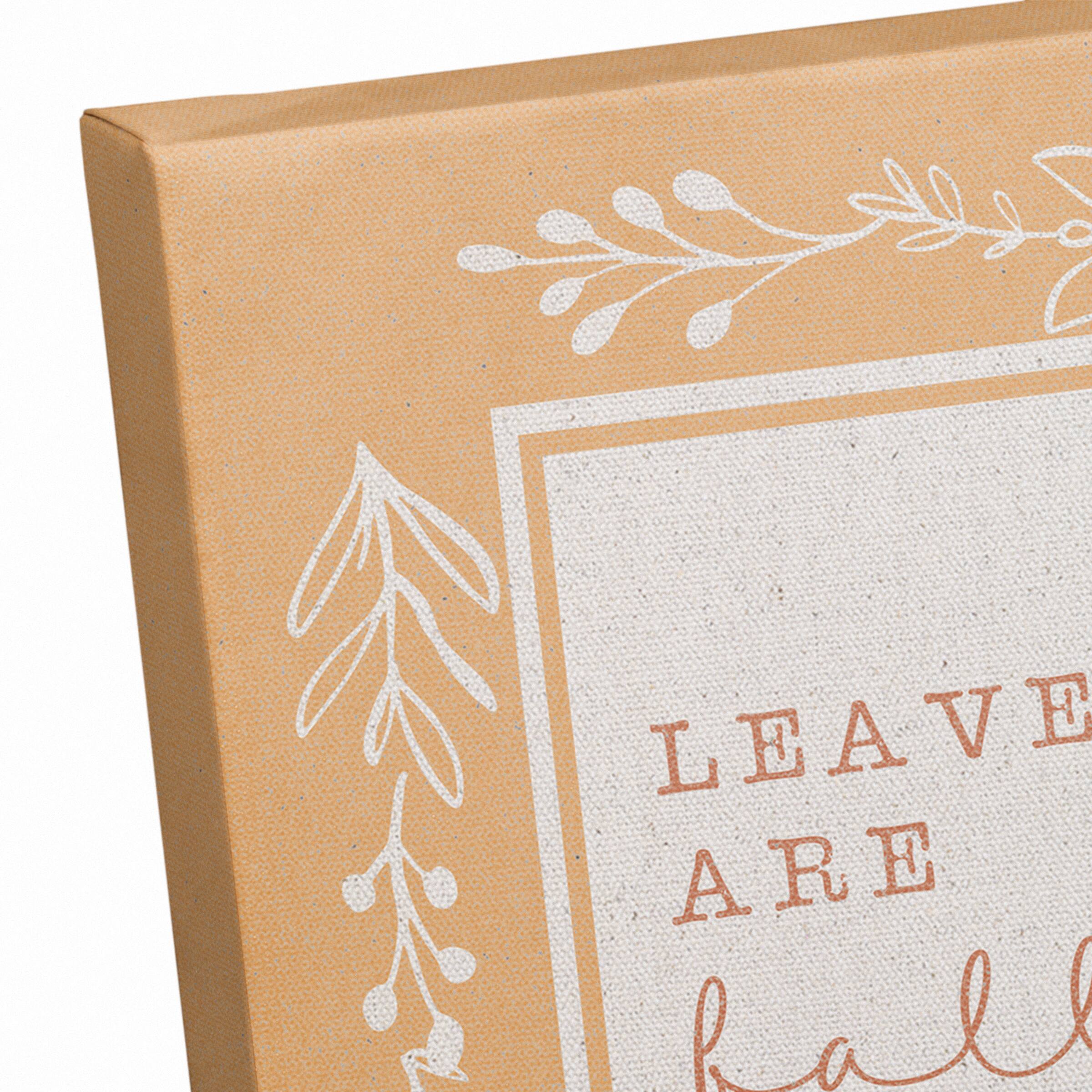 Leaves Are Falling Canvas Wall Art