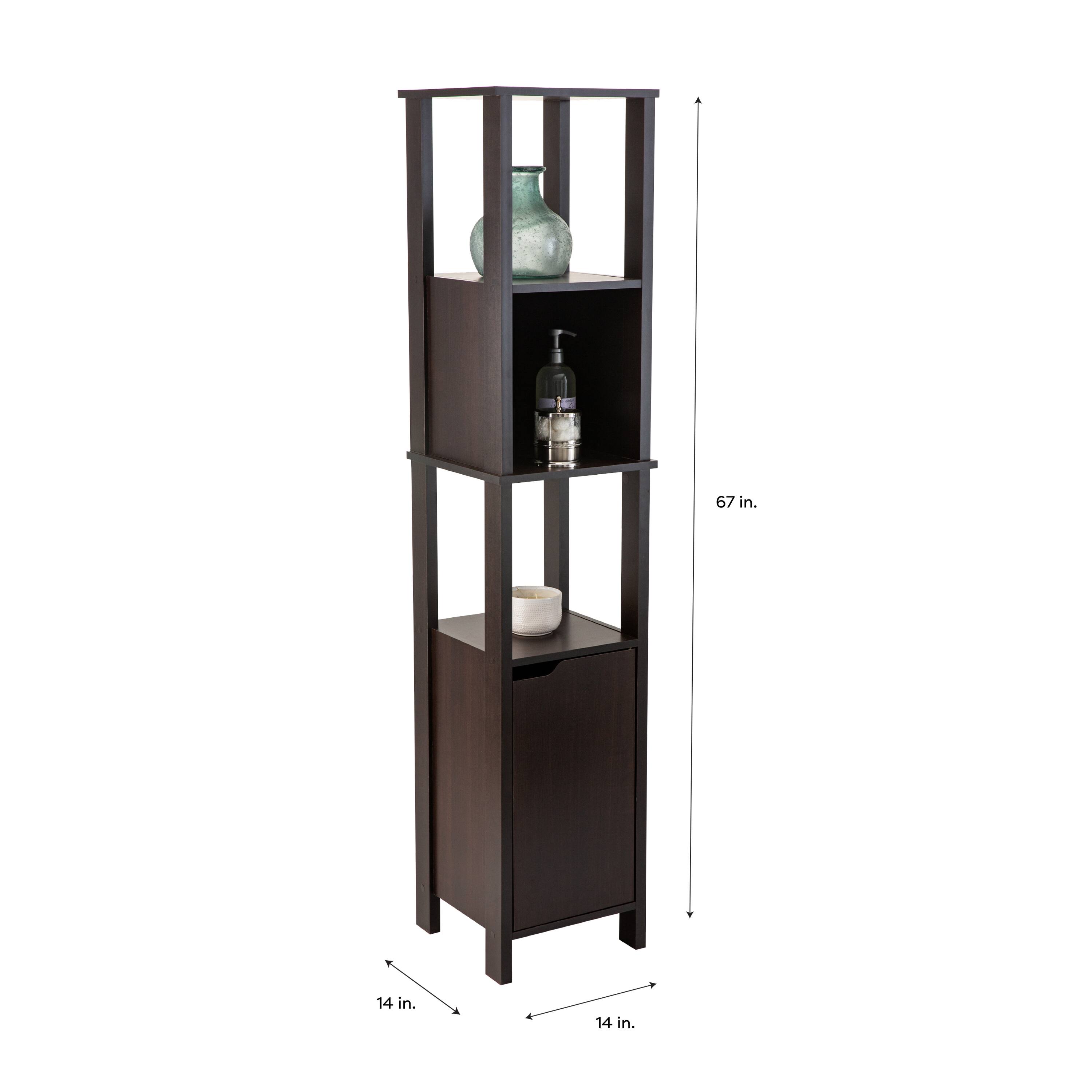 Organize It All 67&#x22; Espresso 5-Shelf Ambassador High Cabinet