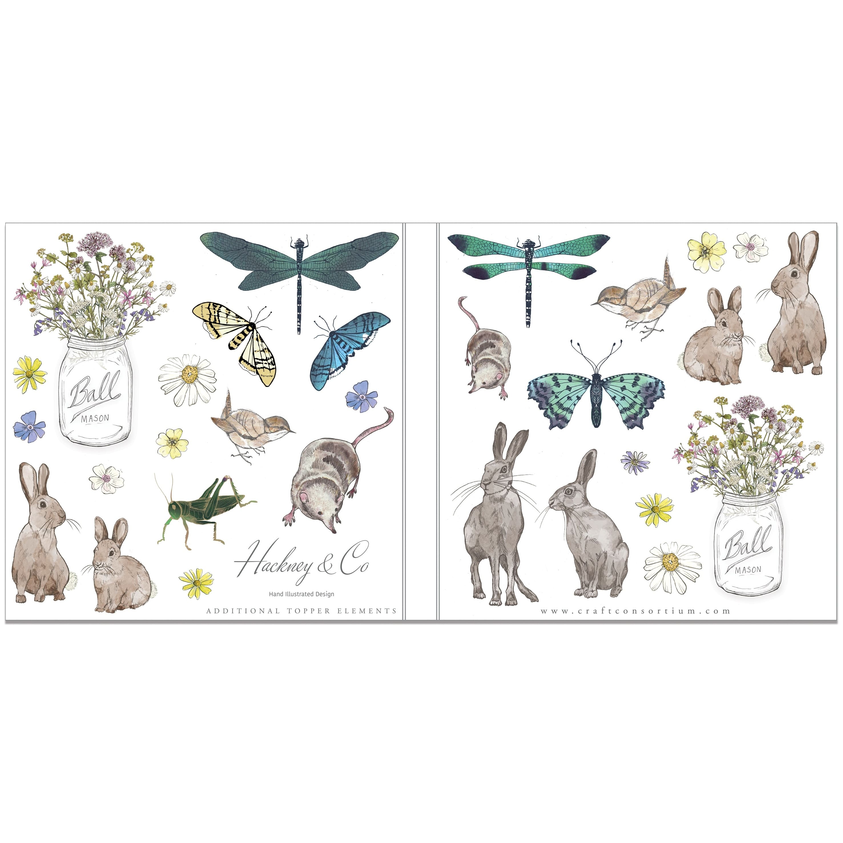 Craft Consortium Double-Sided Paper Pad 6 x 6 40 ct. Wildflower