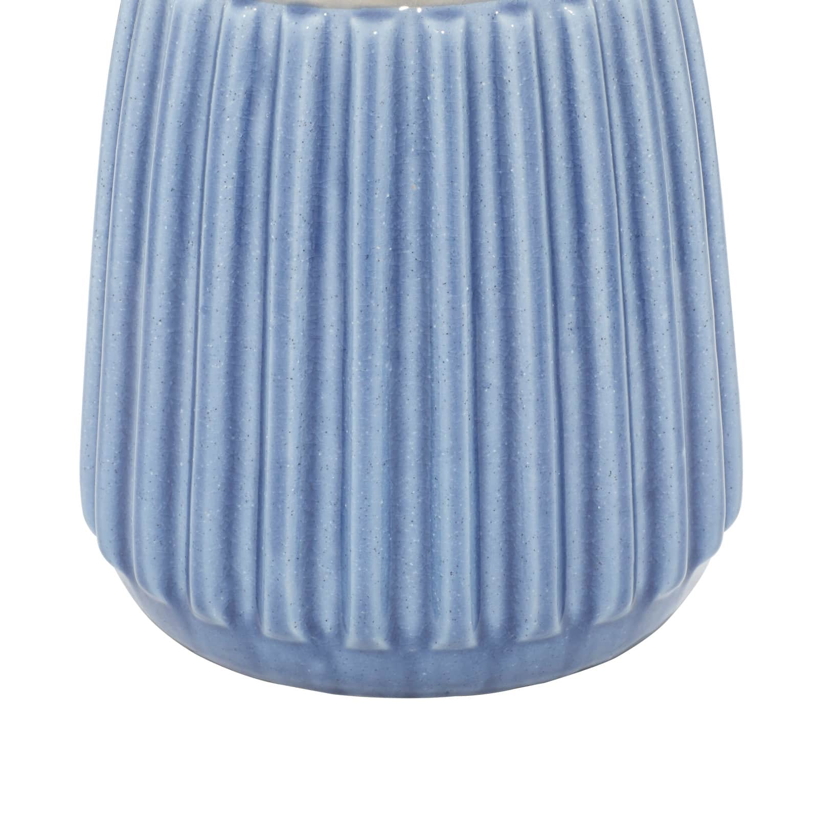 24&#x22; Blue Ceramic Coastal Table Lamp