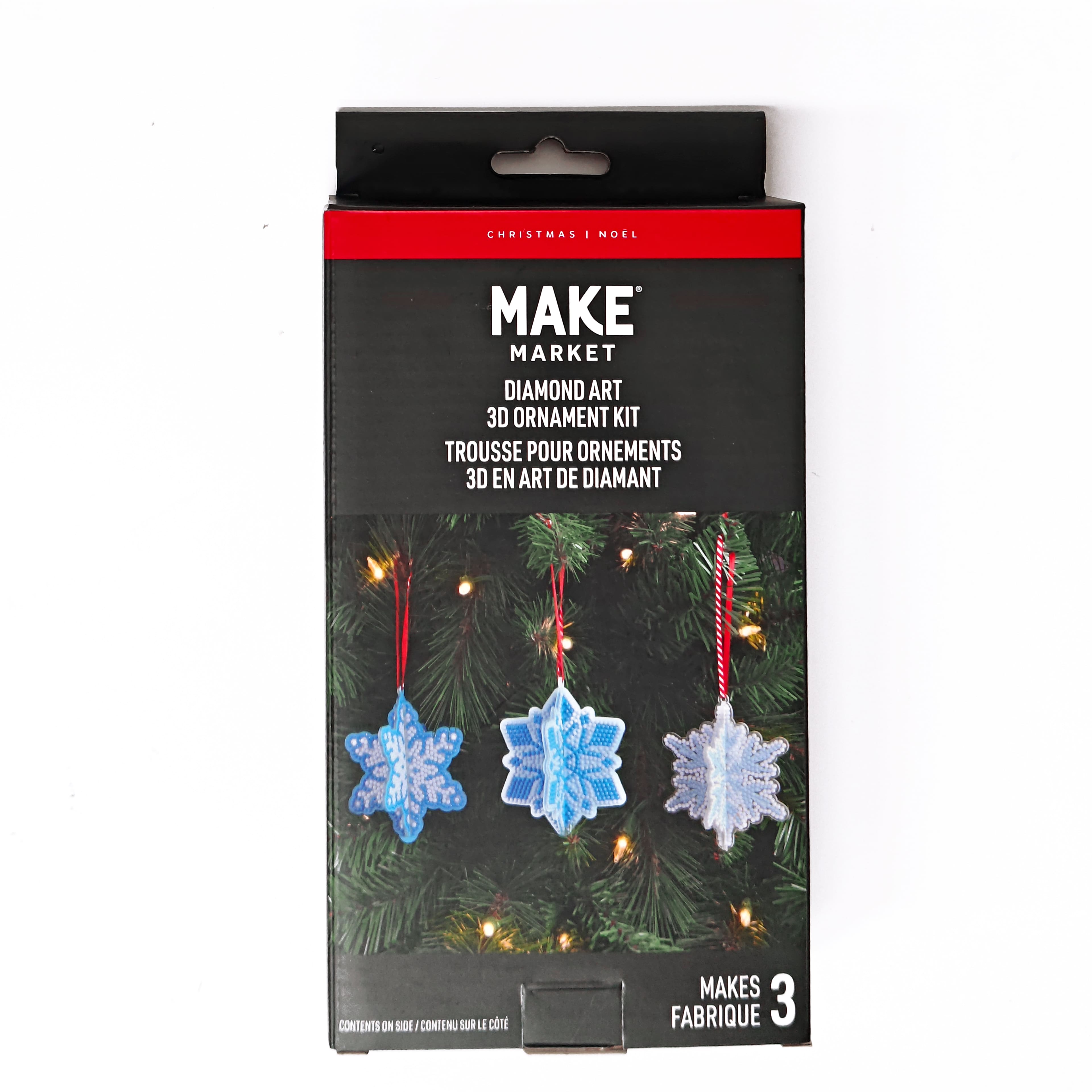 3D Snowflake Ornament Diamond Art Kit by Make Market&#xAE;