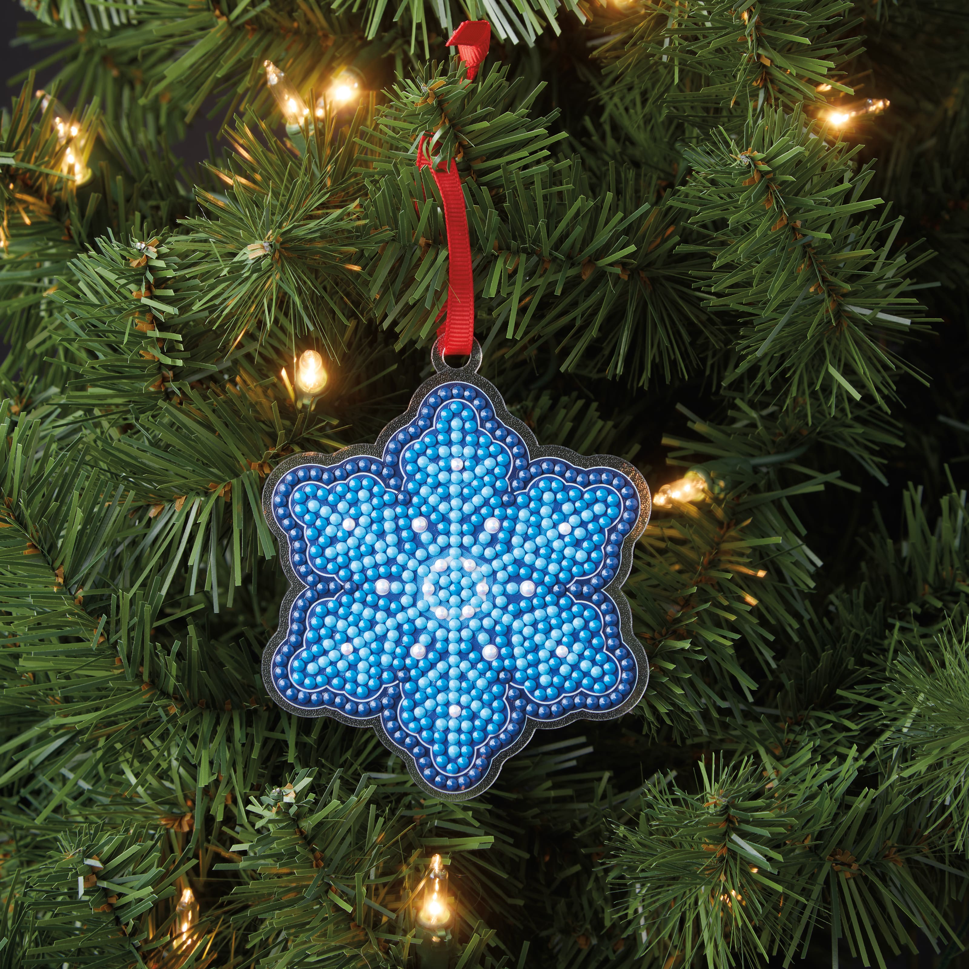 Snowflake Diamond Art Ornaments Kit by Make Market&#xAE;