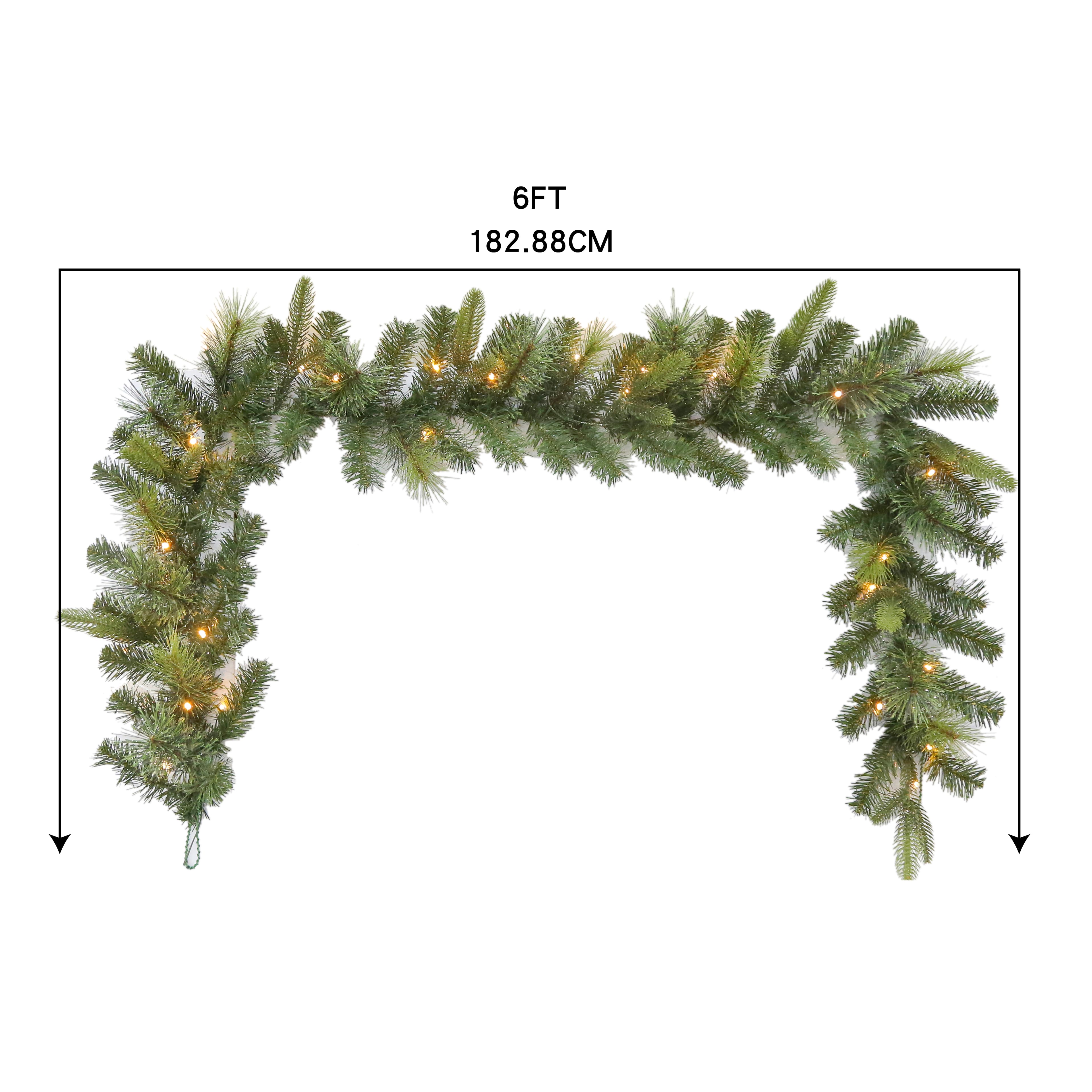 6ft. Pre-Lit Gilded Pine Garland by Ashland&#xAE;