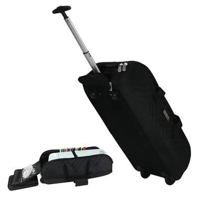 Everything Mary Black Rolling Craft Tote for Cricut, Brother, & Silhouette Machines