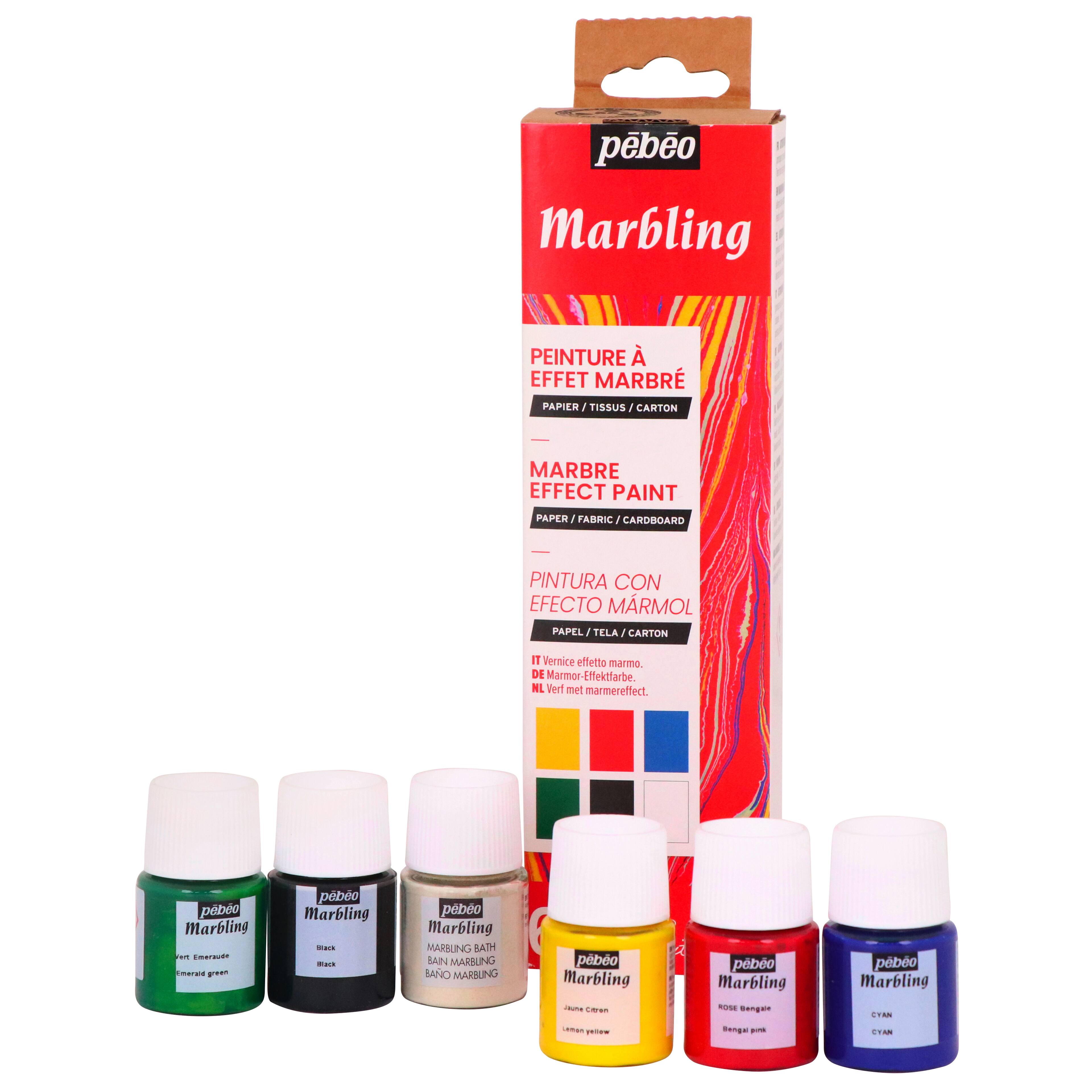 Trousse d&#x2019;initiation &#xE0; la peinture &#xE0; effet marbr&#xE9; de P&#xE9;b&#xE9;o