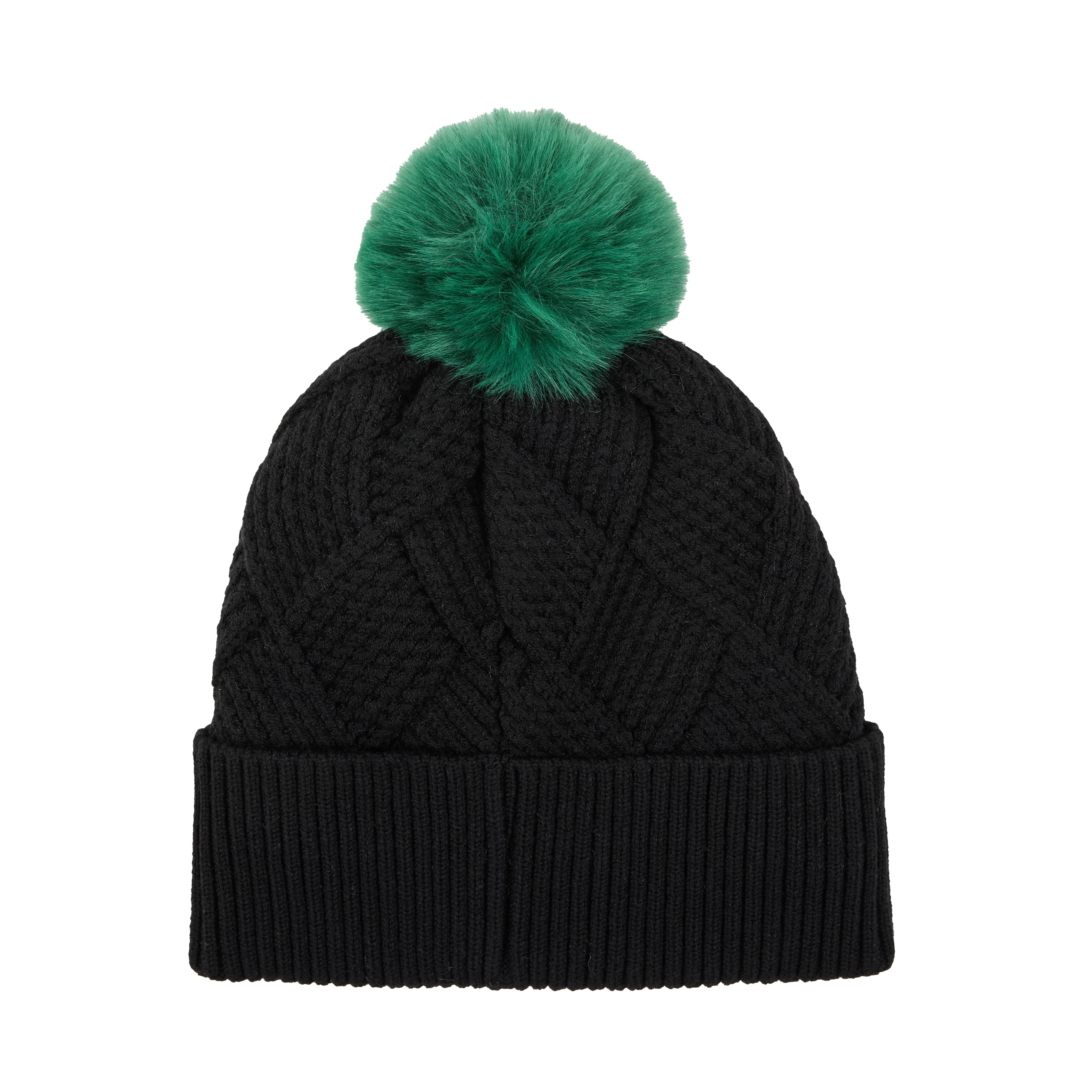 Black &#x26; Green Wicked Beanie