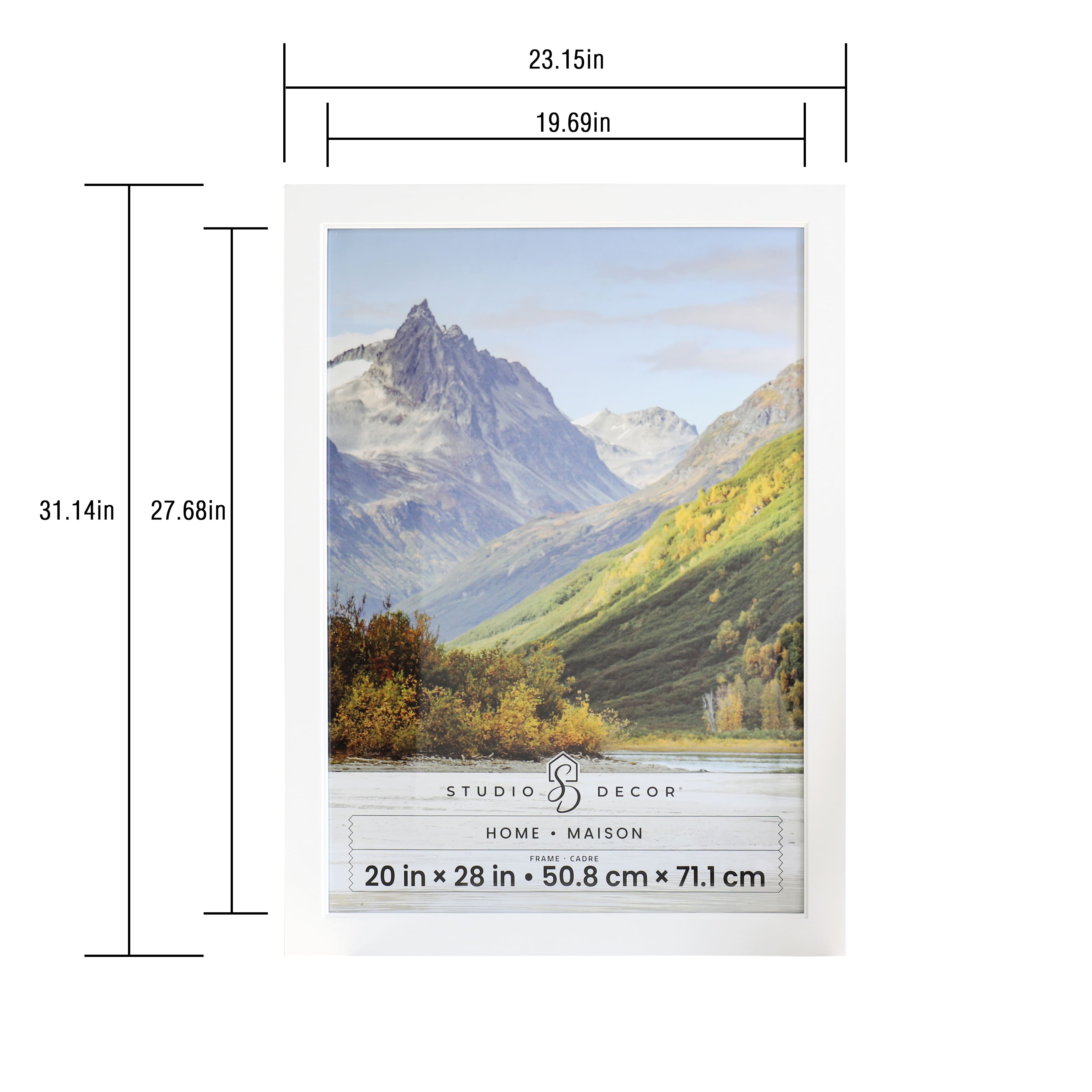 Home White Studio Frame by Studio D&#xE9;cor&#xAE;