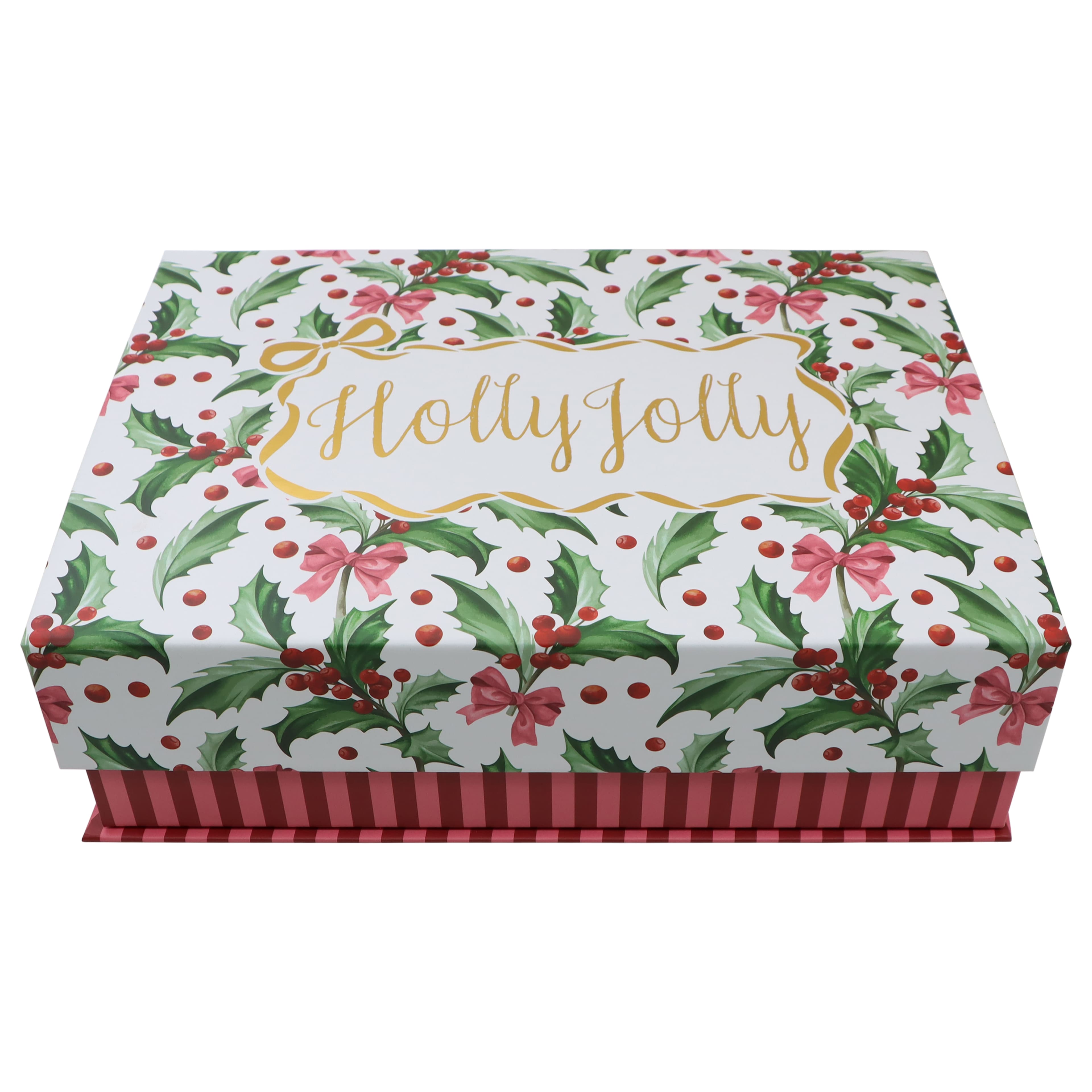 Small Holly Jolly Decorative Box by Ashland&#xAE;