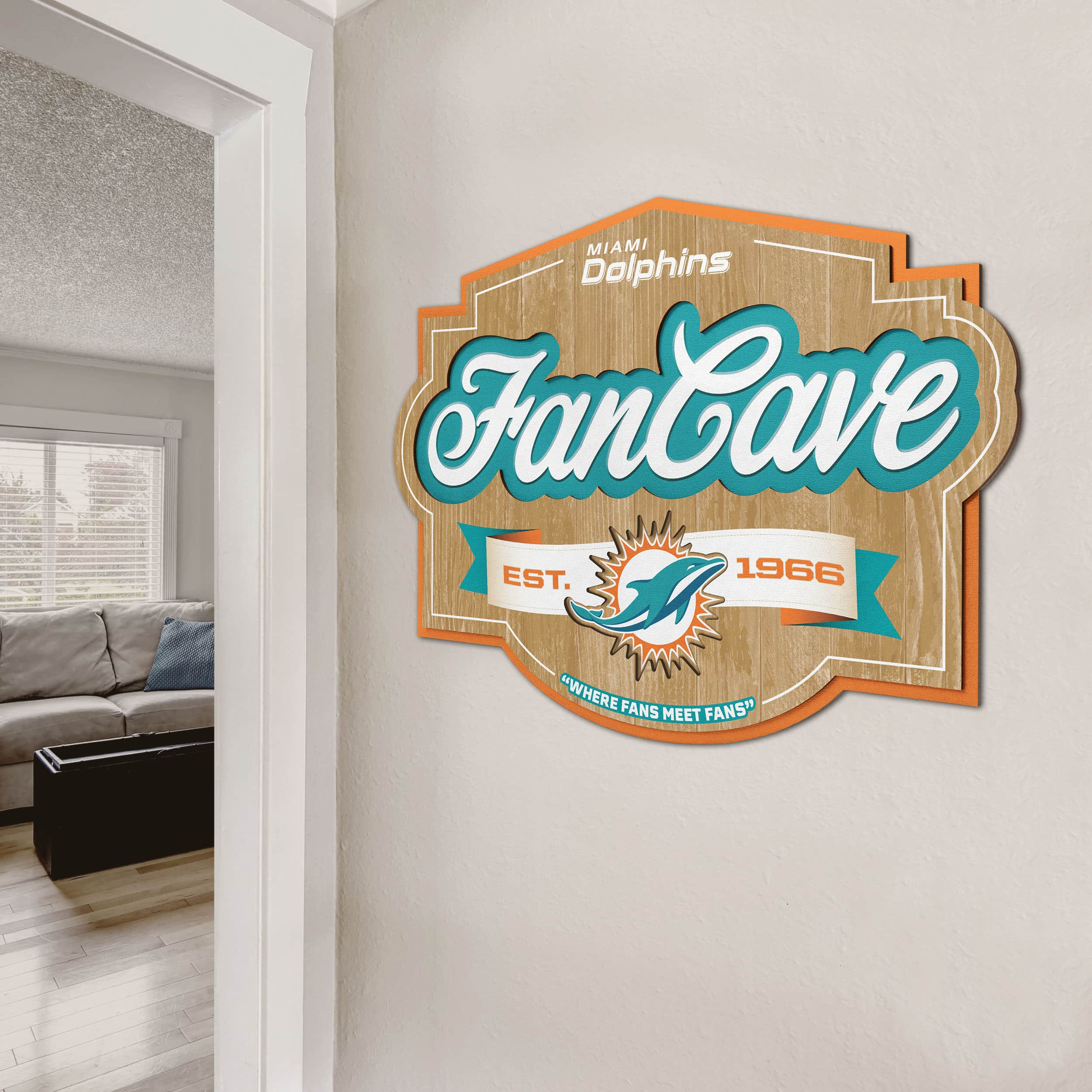 NFL Fan Cave Sign