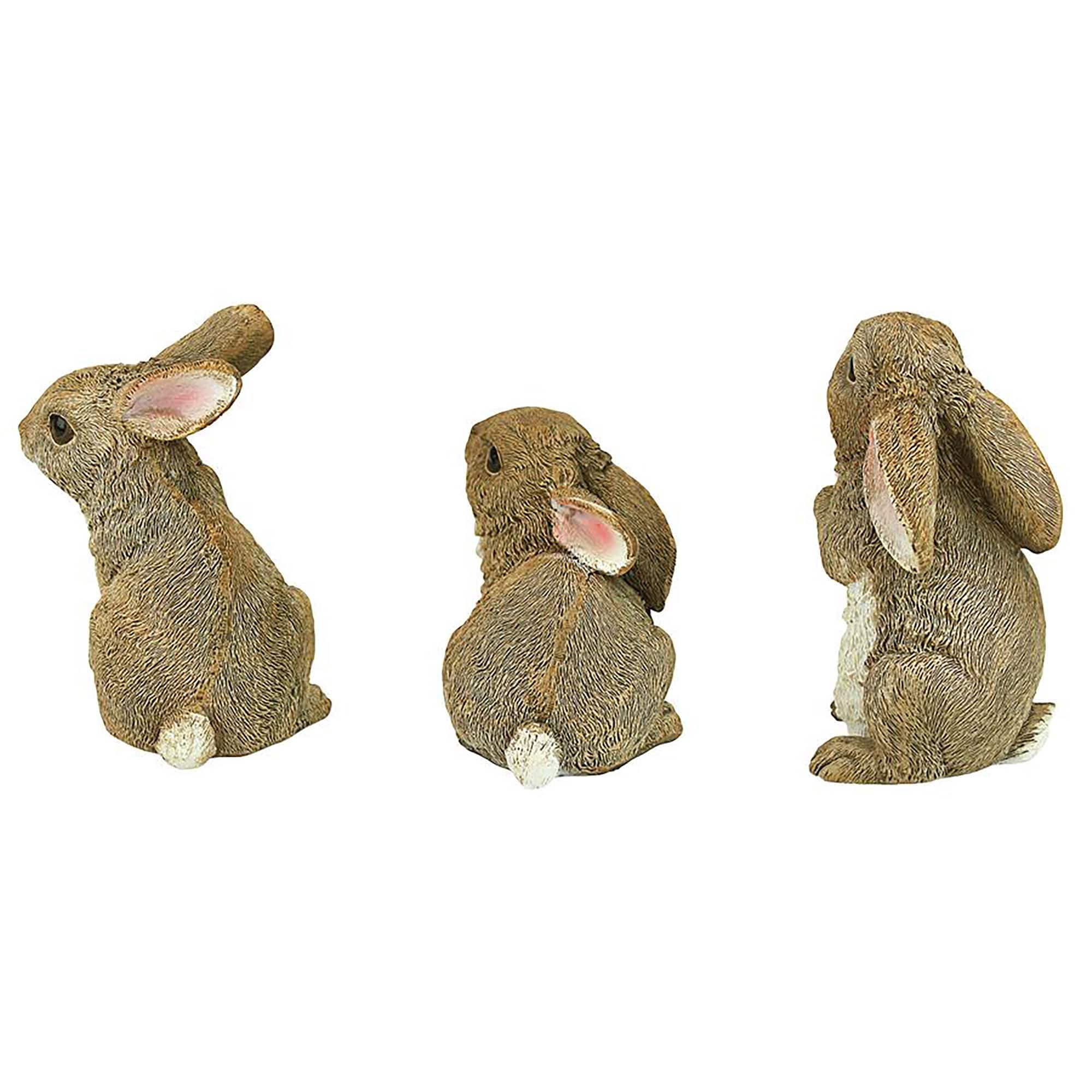 Design Toscano 5" Garden Rabbit Statue Set