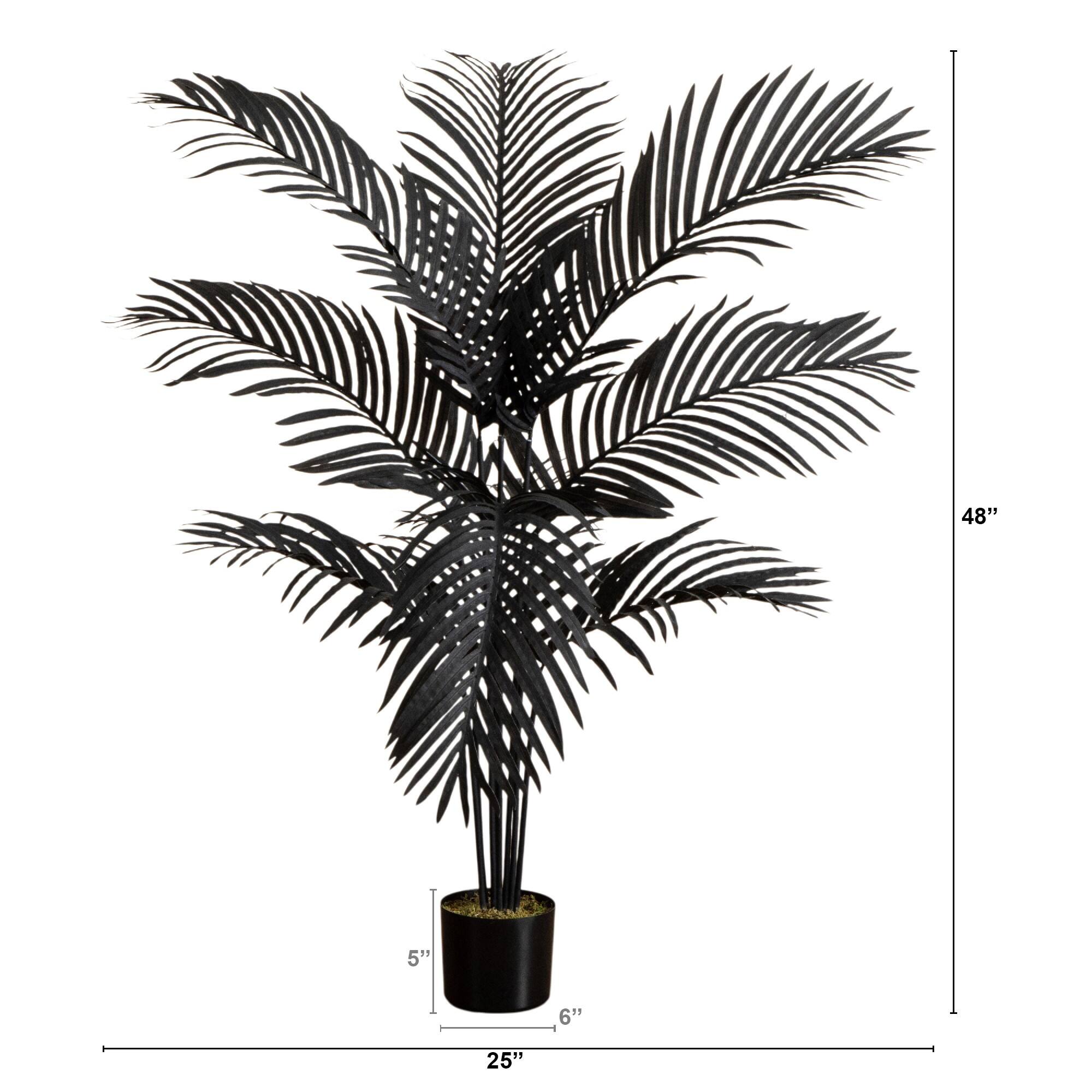 4ft. Artificial Halloween Black Paradise Palm Tree