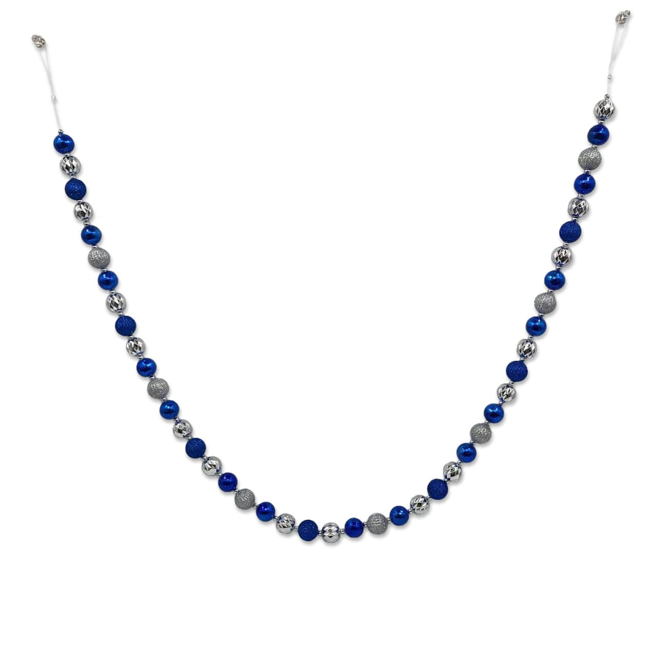 6ft. Blue &#x26; Silver Ball Garland by Ashland&#xAE;