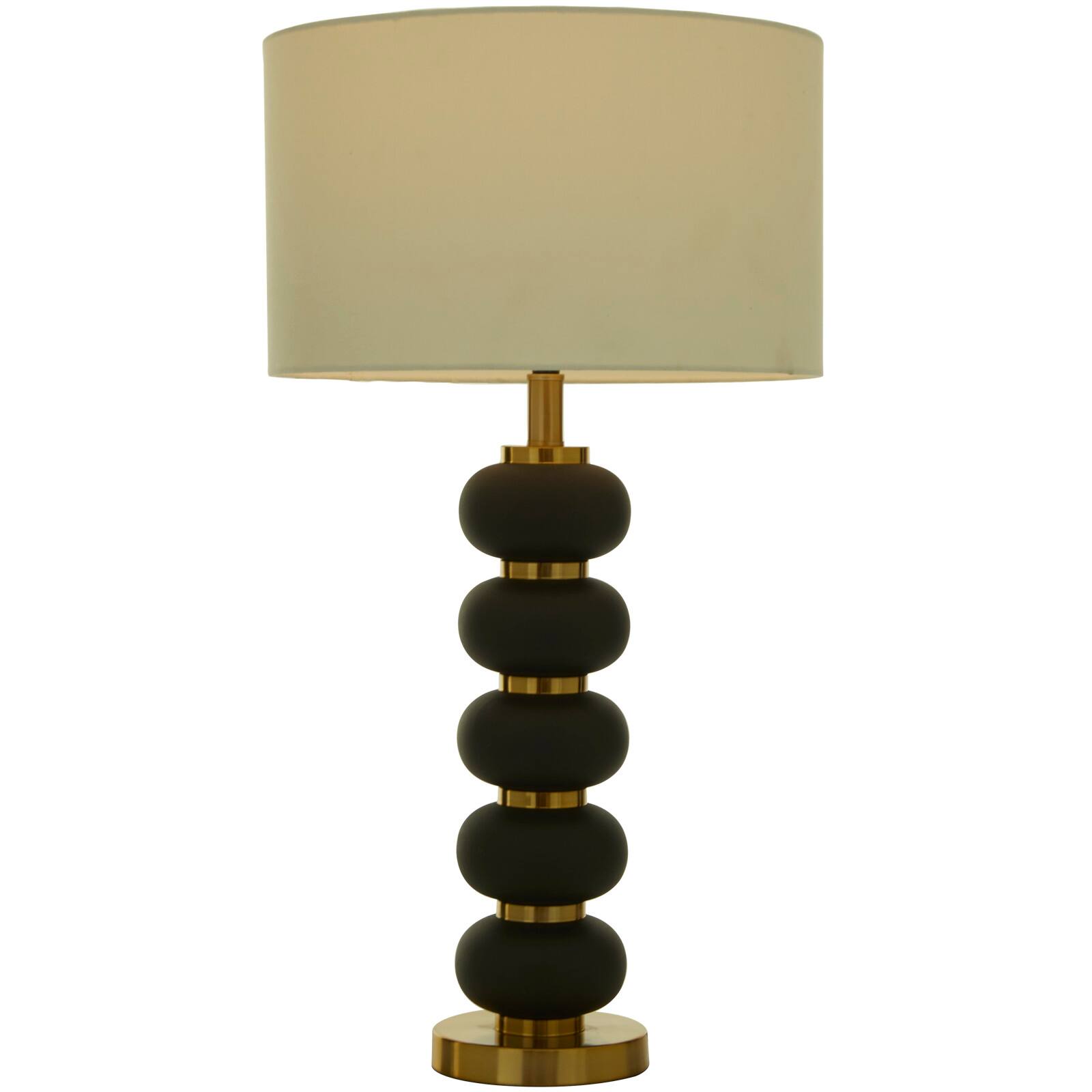 CosmoLiving by Cosmopolitan 28&#x22; Metal Orbs Style Base with Drum Shade Table Lamp