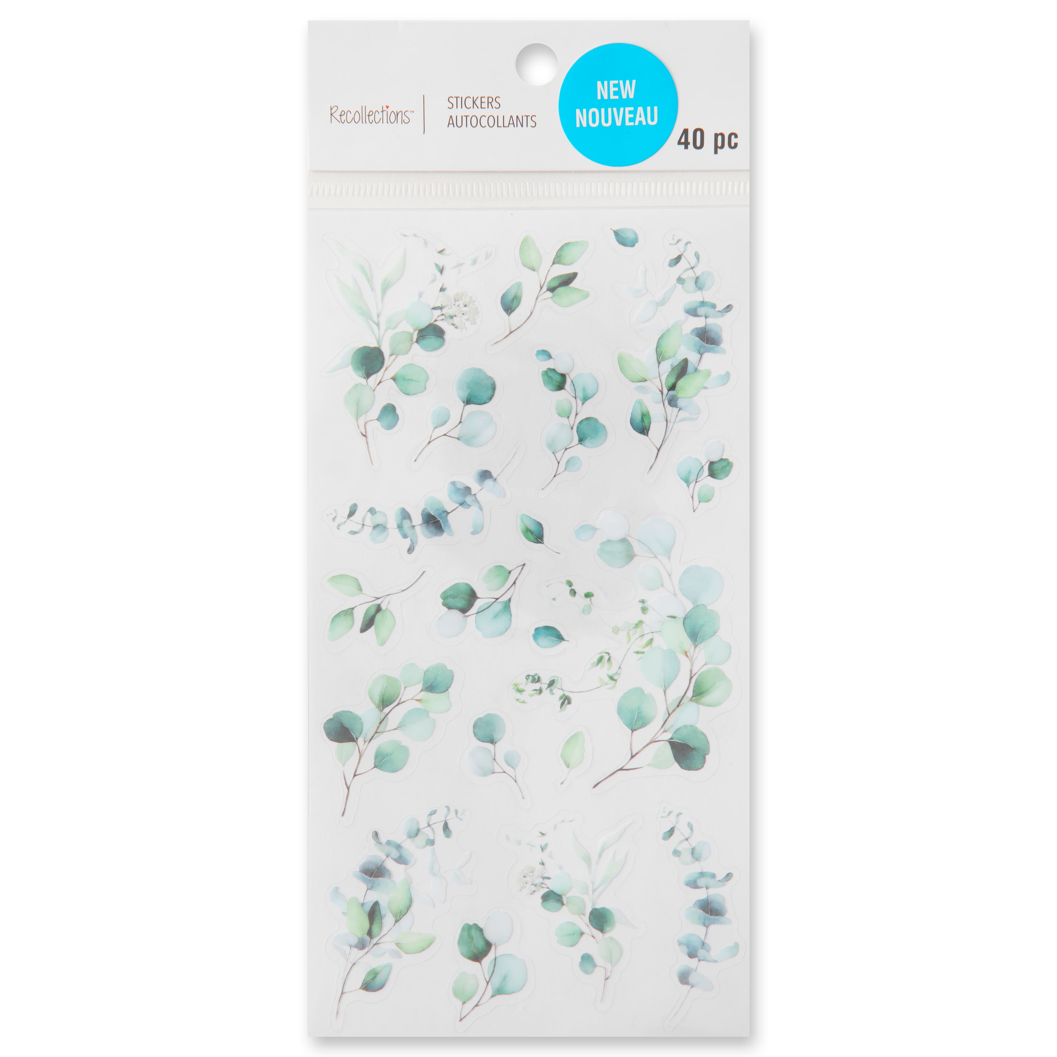 12 Pack: Eucalyptus Branch Stickers by Recollections™