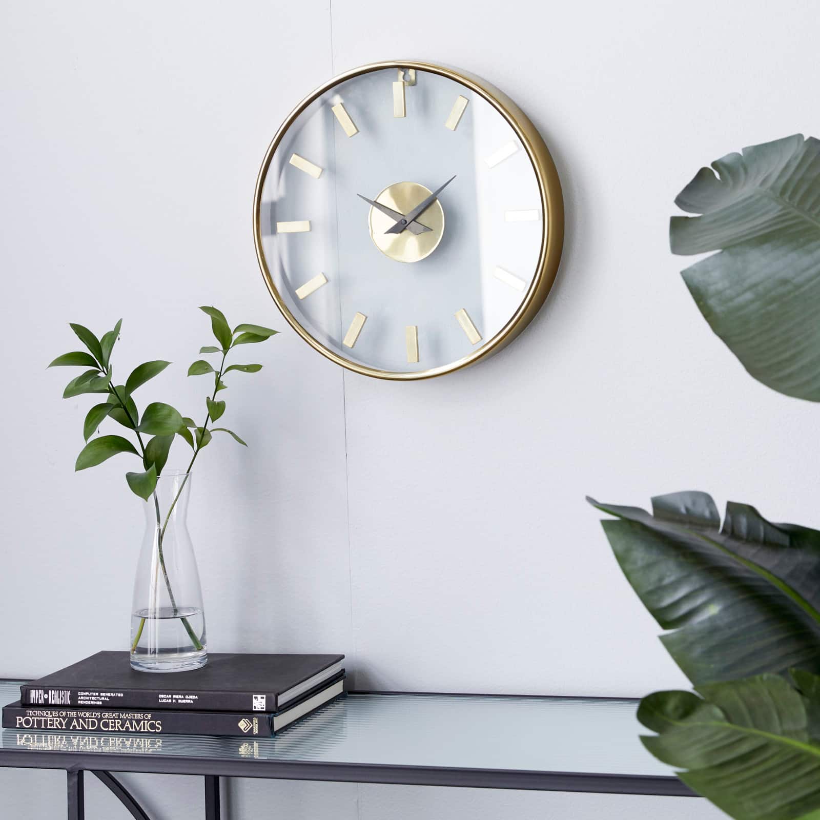 Gold Modern Aluminum Wall Clock