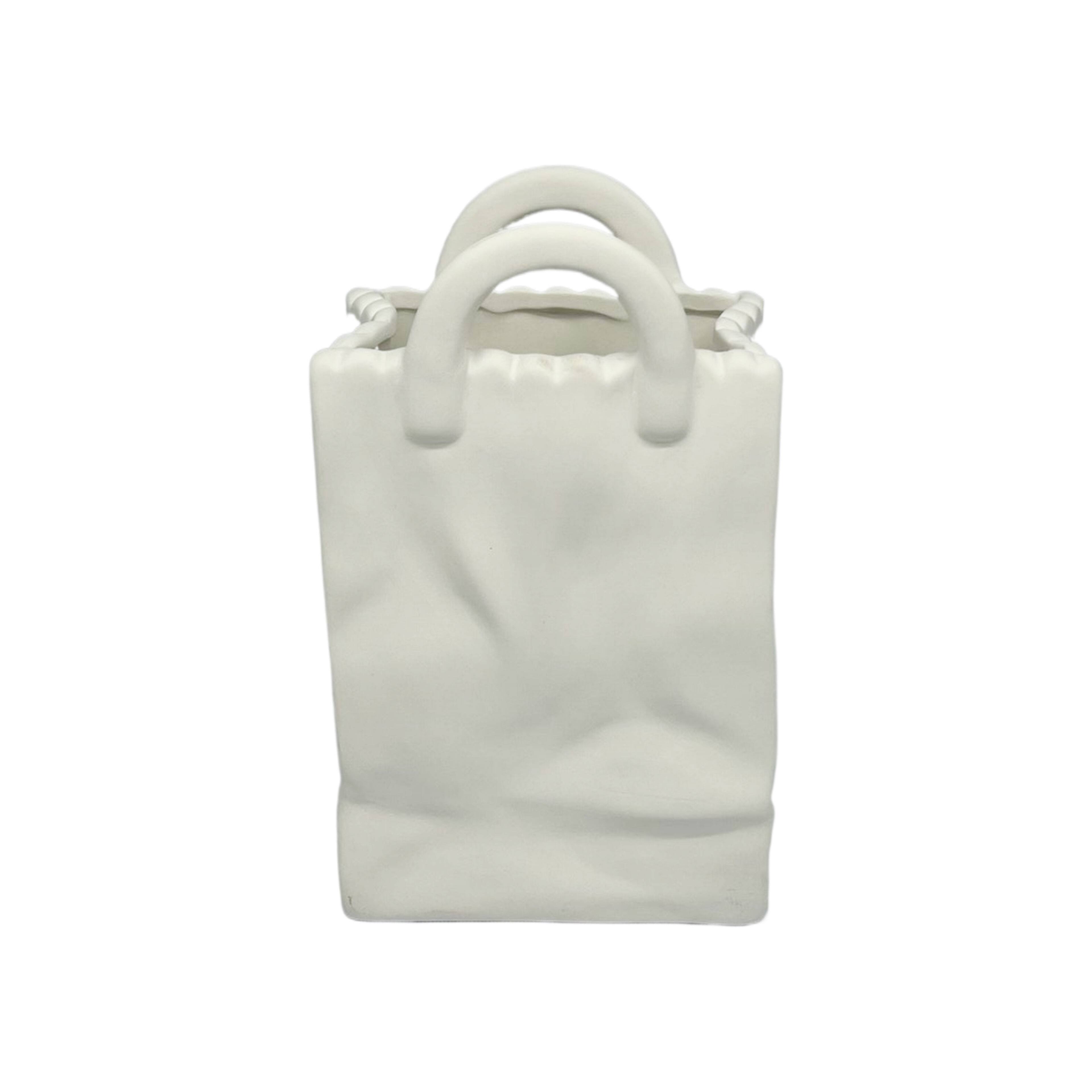 7.5" Shopping Bag Vase DIY Ceramic Décor by Make Market®