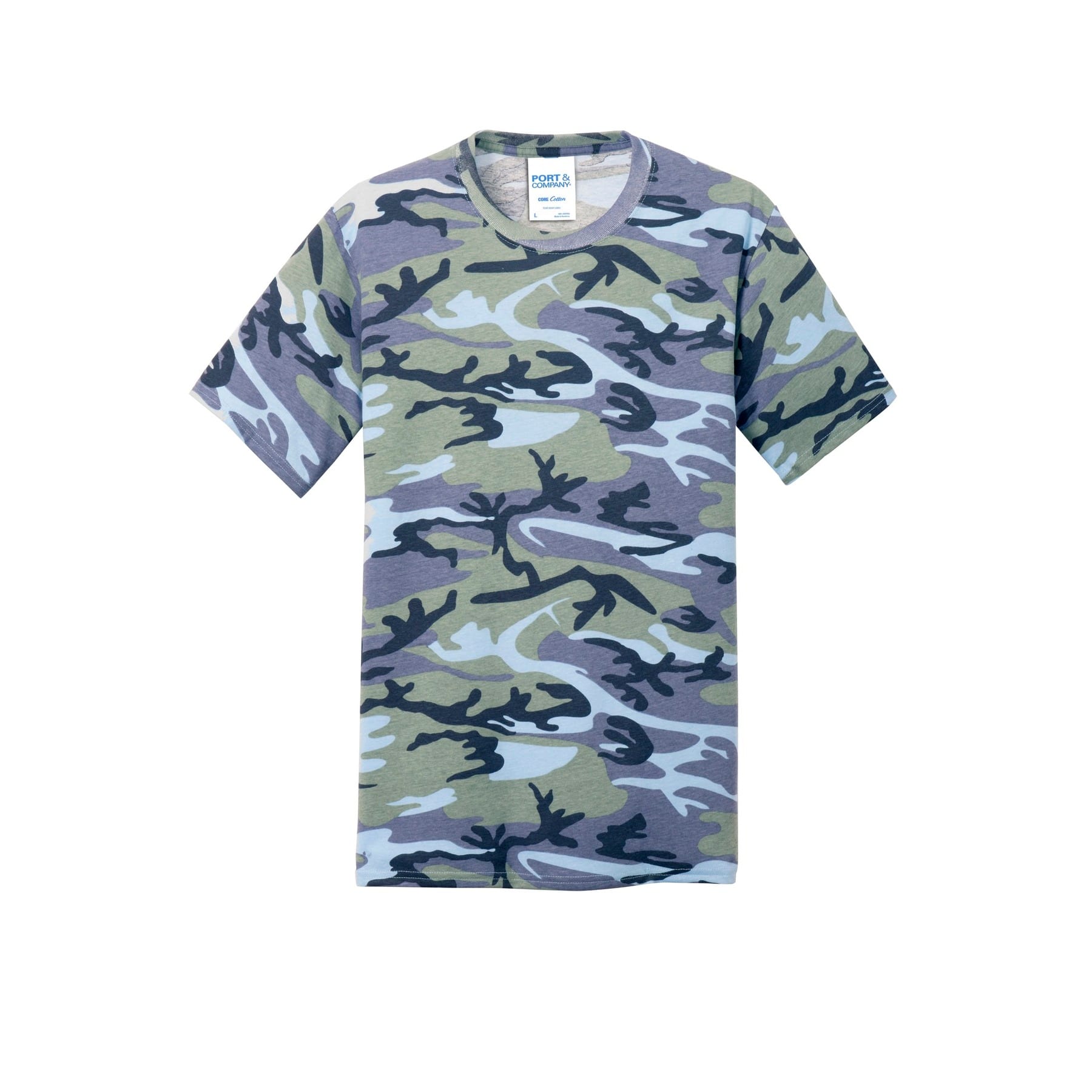 Port & Company® Men's Core Cotton Camo T-Shirt