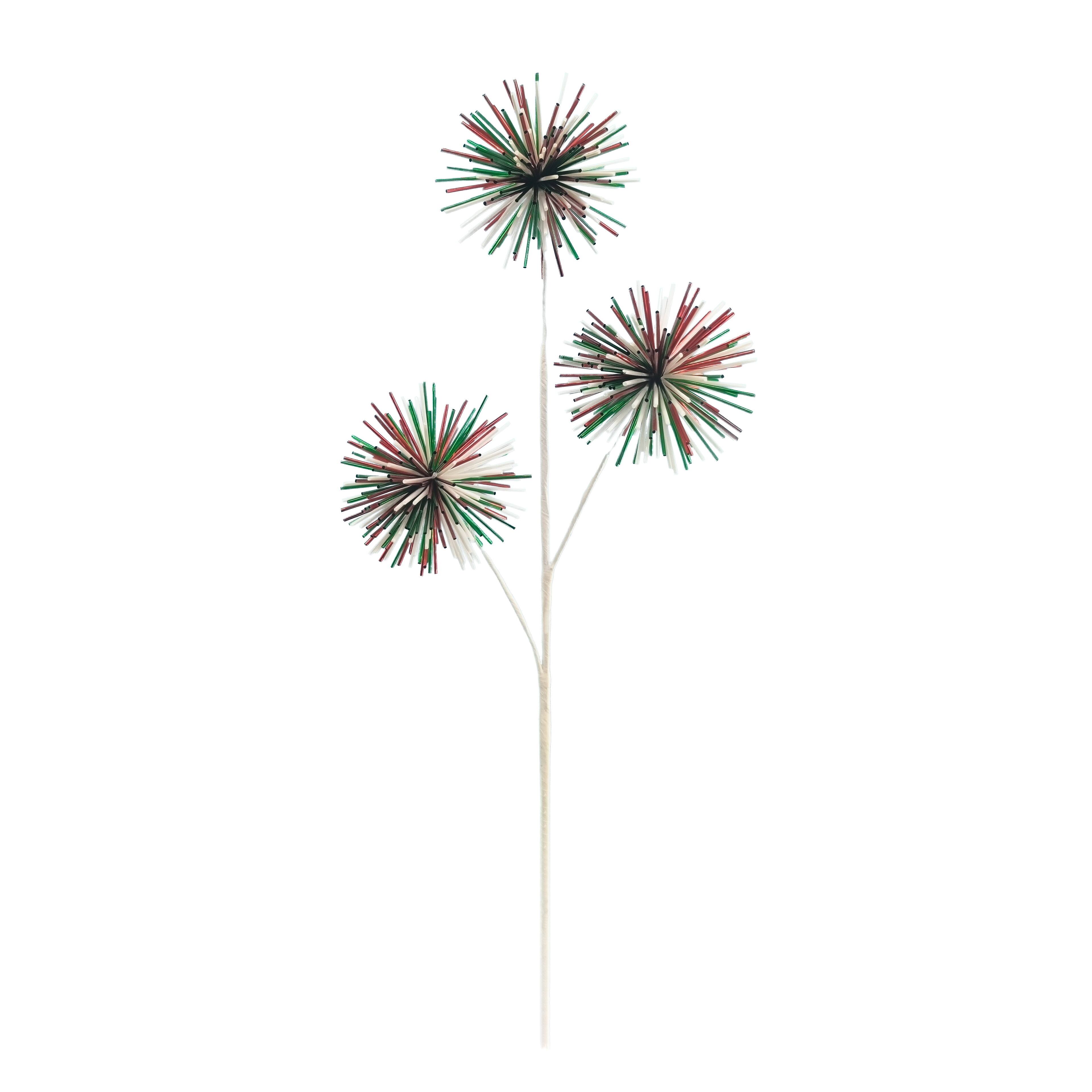 28&#x22; Red, White &#x26; Green Thistle Stem by Ashland&#xAE;