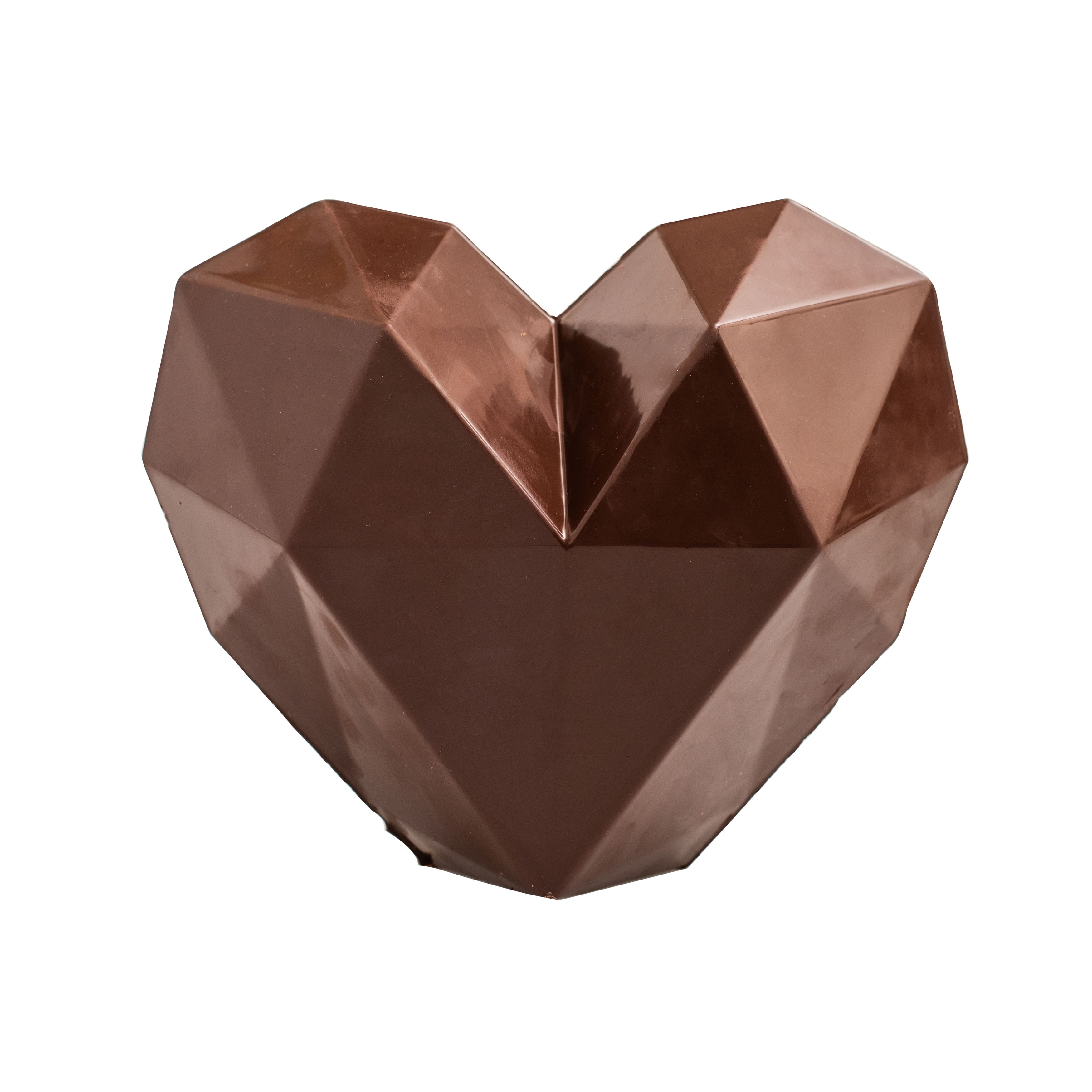KaBoom Chocolaka Geometric Heart Chocolate Pi&#xF1;ata Mold