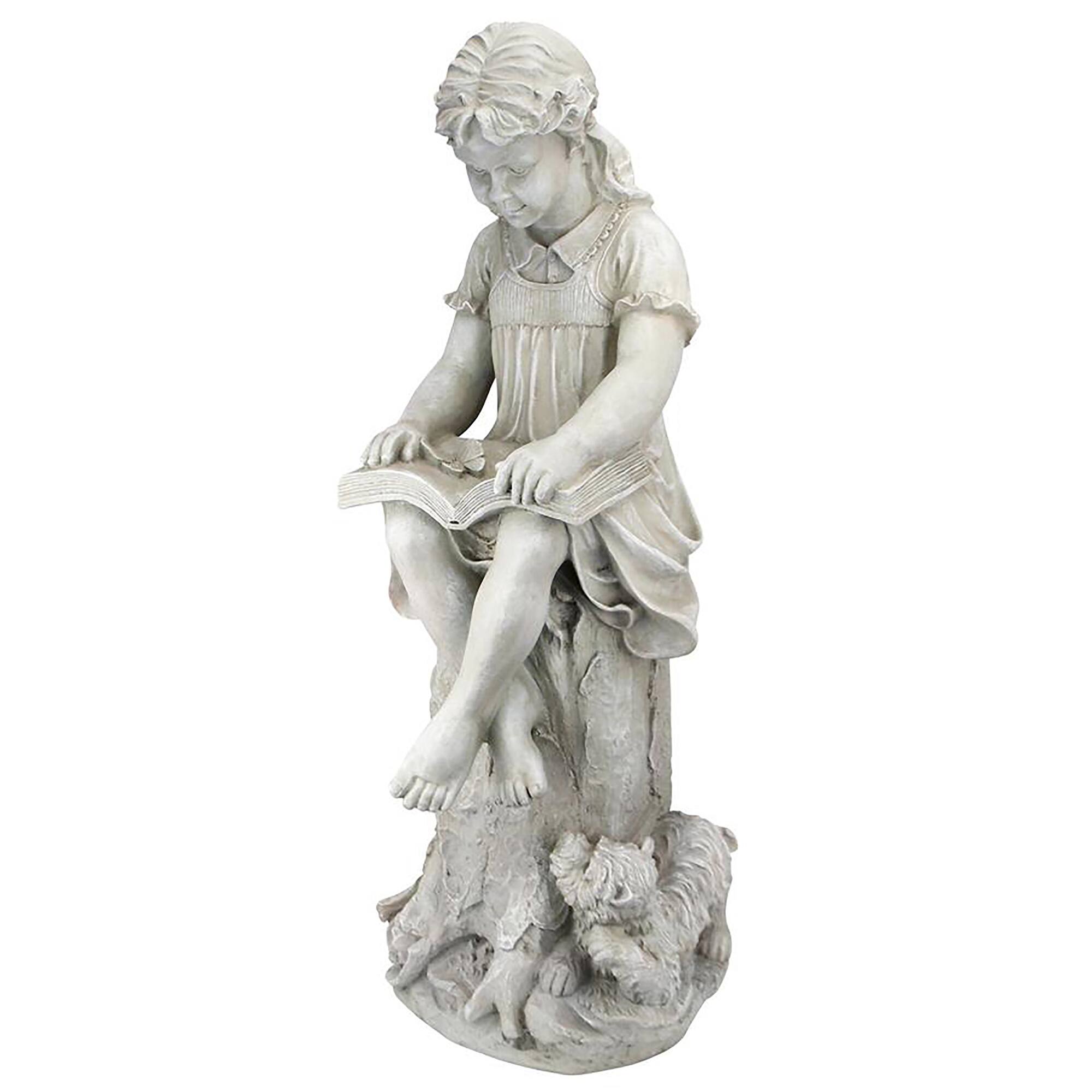 Design Toscano 34.5&#x22; Sierra the Reading Child Garden Statue