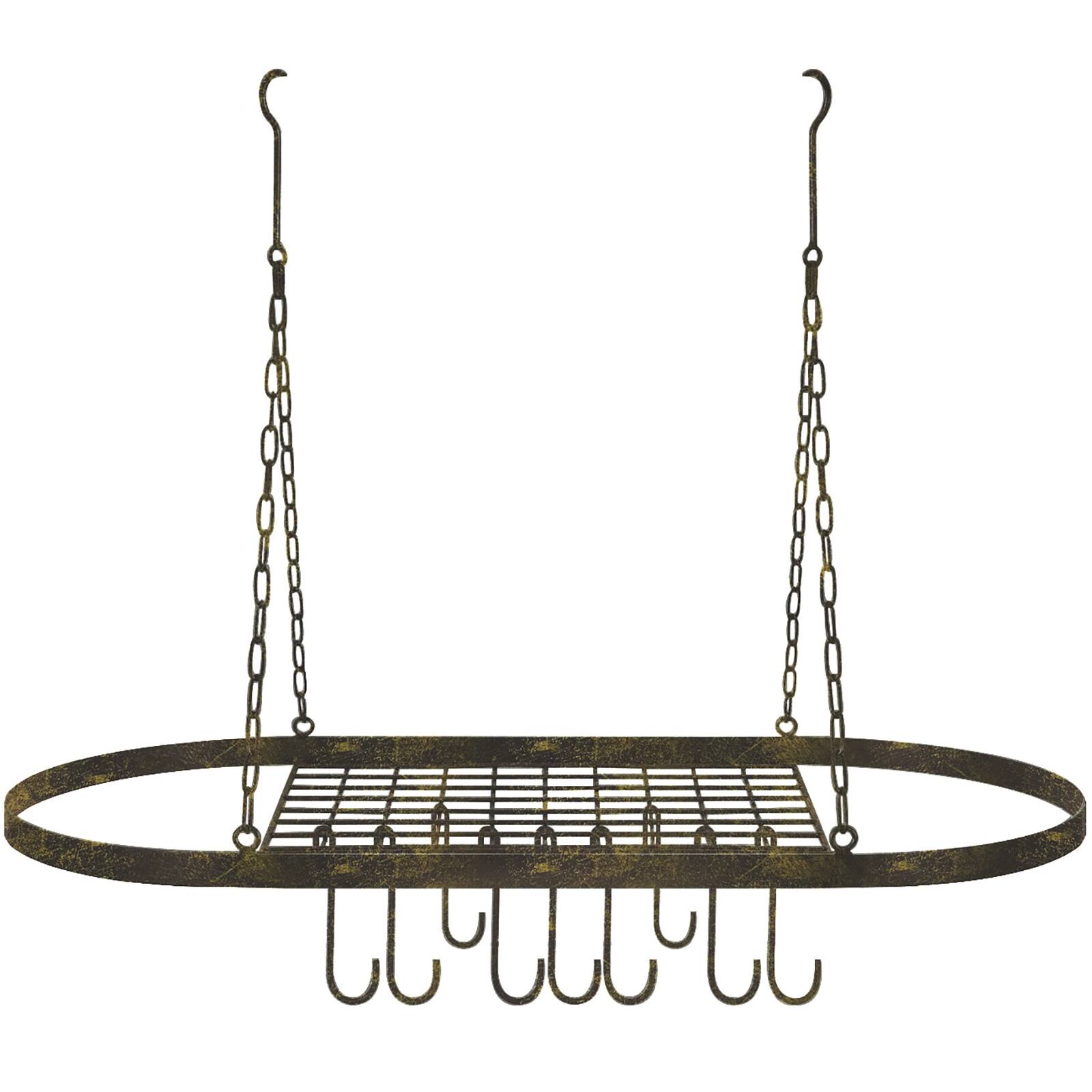 Sorbus Ceiling Mounted Pot &#x26; Pan Rack