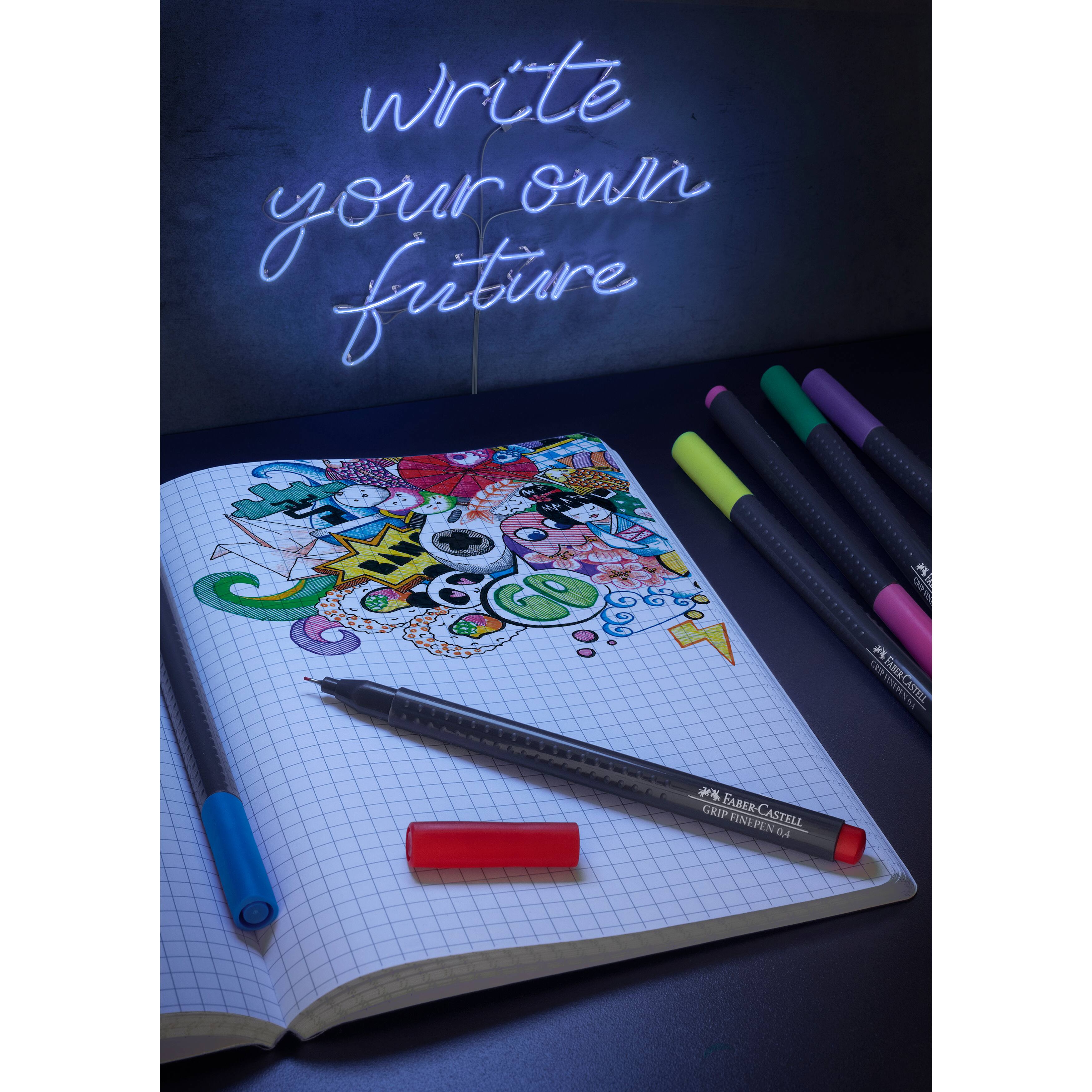 Faber-Castell&#xAE; Basic Colors Grip Finepen Set