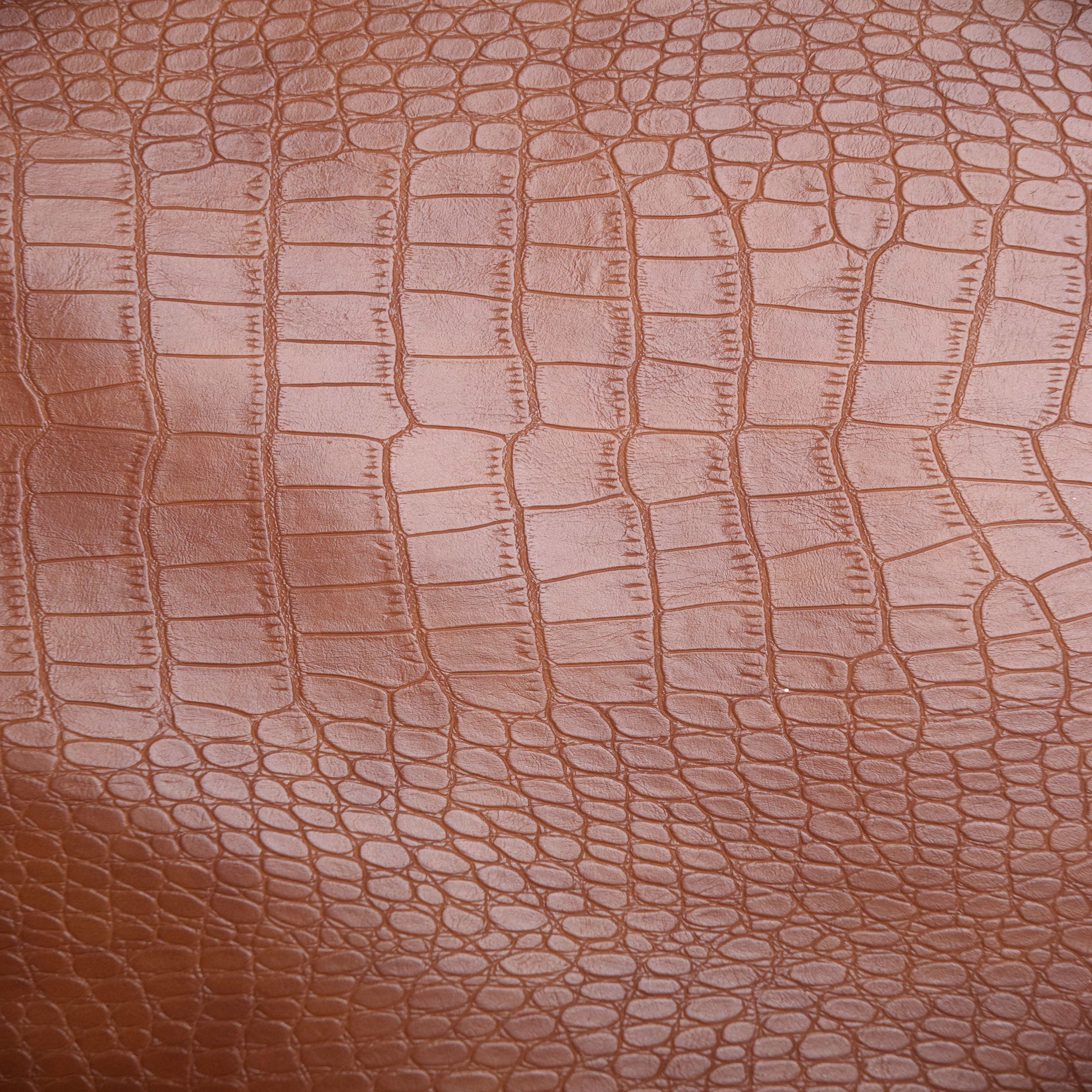 Feldman Tan Reptile Faux Leather