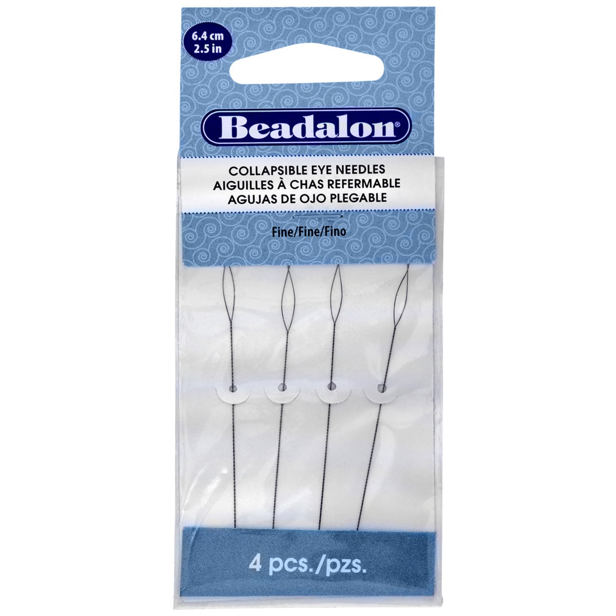 9 Packs: 4 ct. (36 total) Beadalon® 2.5" Collapsible Eye Needles