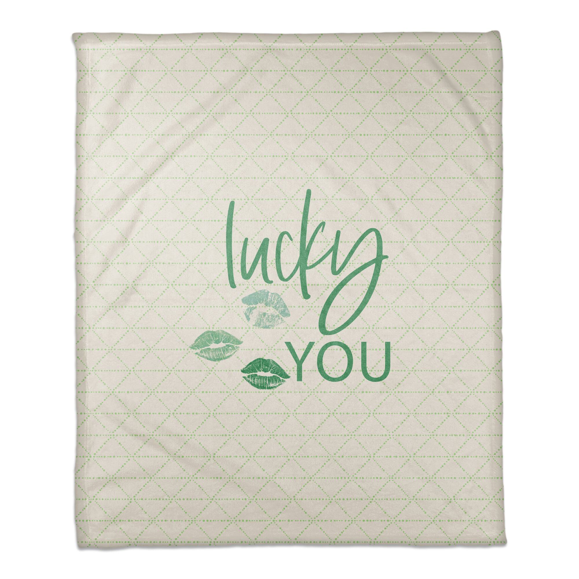 Lucky You Coral Fleece Blanket