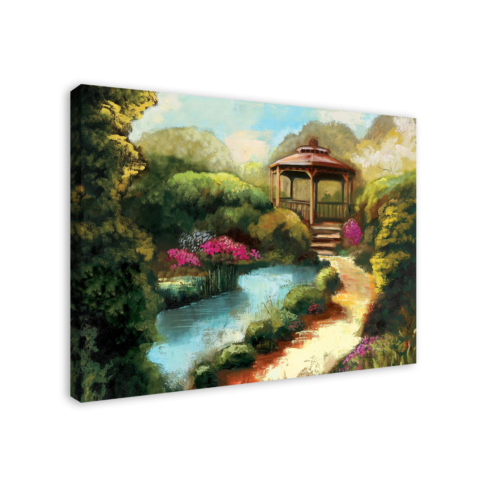 Garden Gazebo Canvas Wall Art