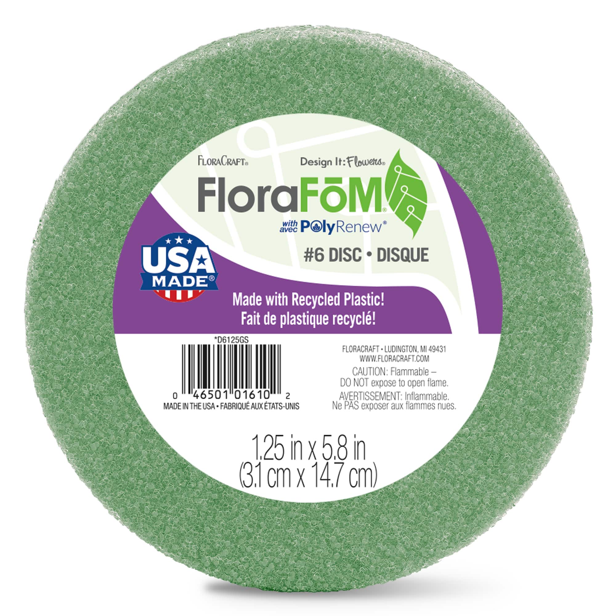 FloraCraft® FloraFōM 6 Green Foam Ball