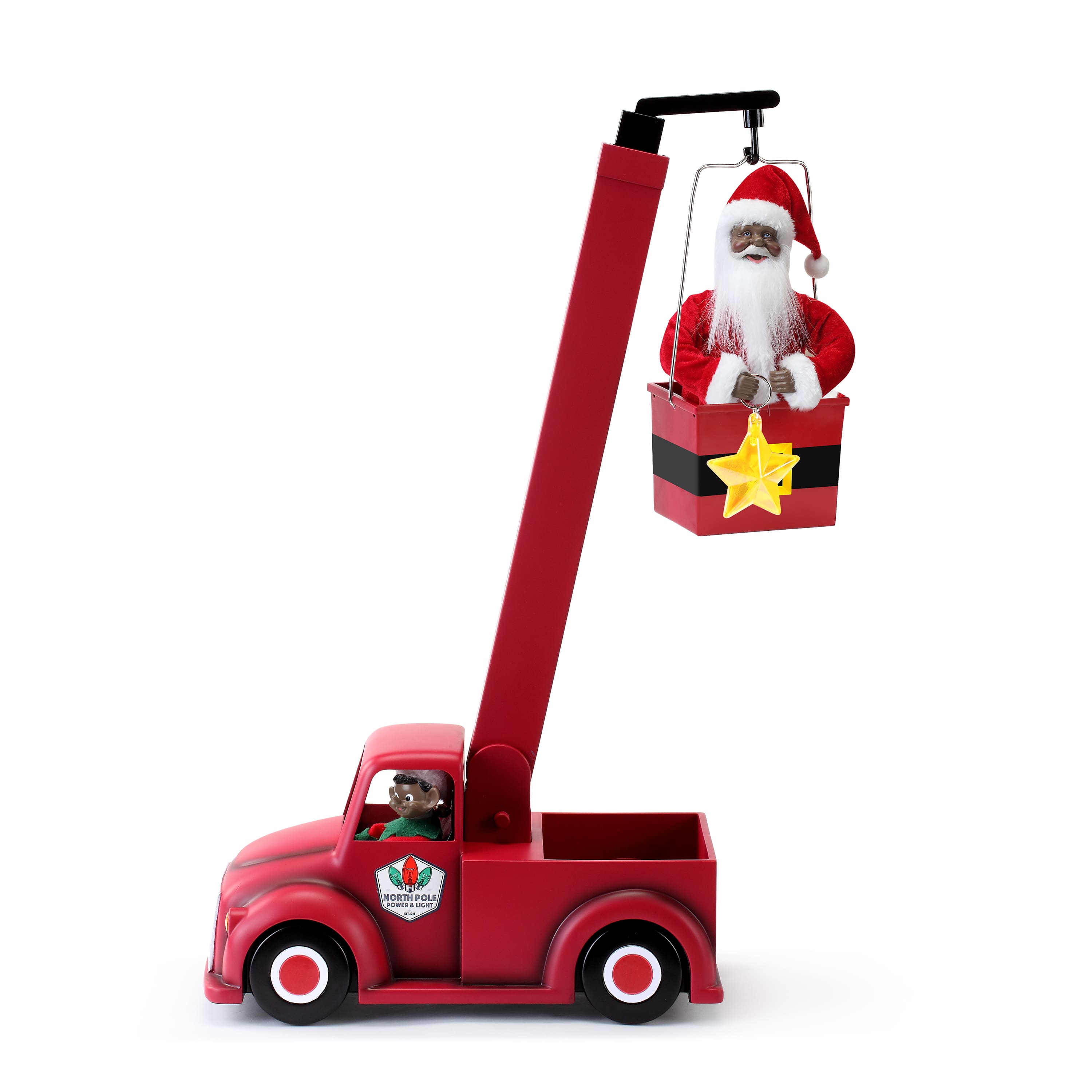 43" Lighted Musical North Pole Lighting Crew Decoration