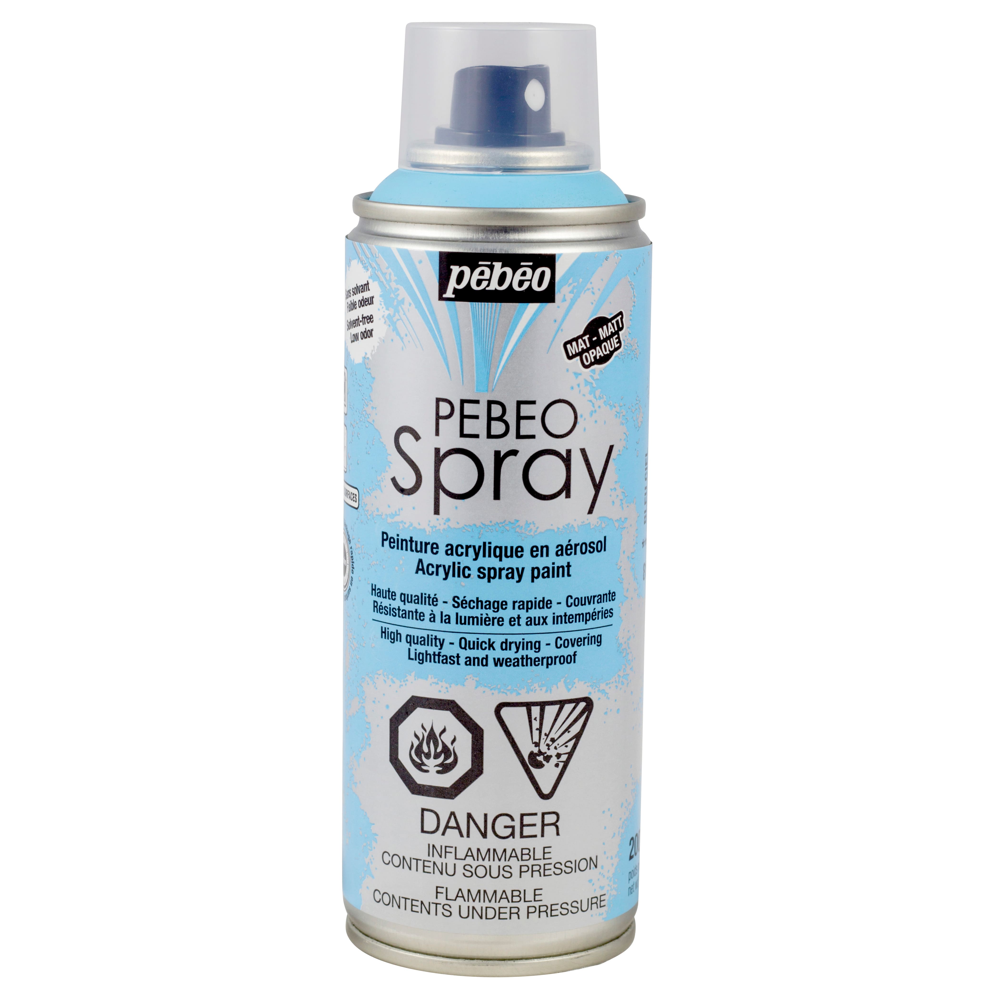 Peinture acrylique en a&#xE9;rosol PebeoSpray de P&#xE9;b&#xE9;o, mate