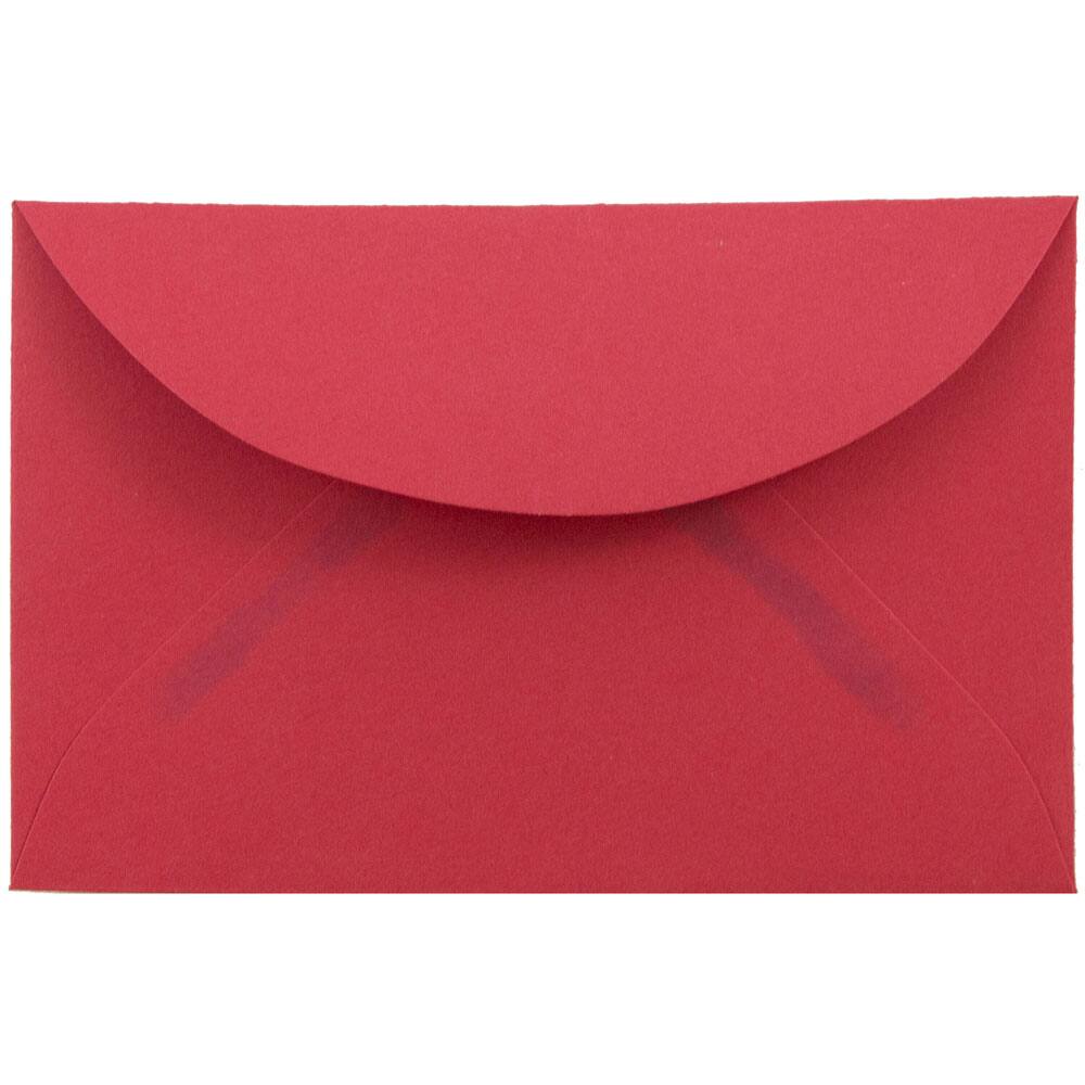 JAM Paper 2.3125&#x22; x 3.625&#x22; Red Recycled 3Drug Envelopes, 50ct.