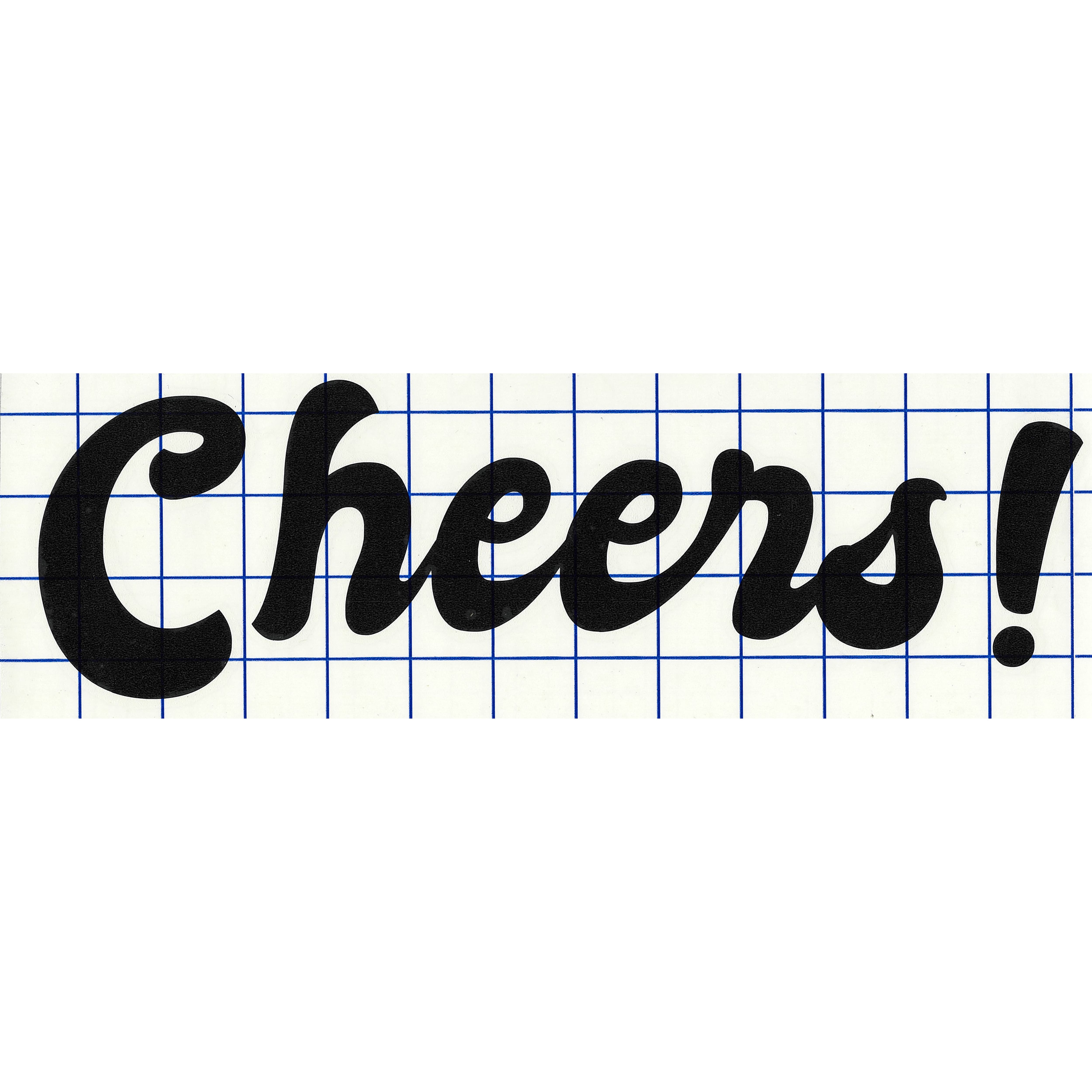 Leisure Arts® Vinyl Cheers Black Wall Decal