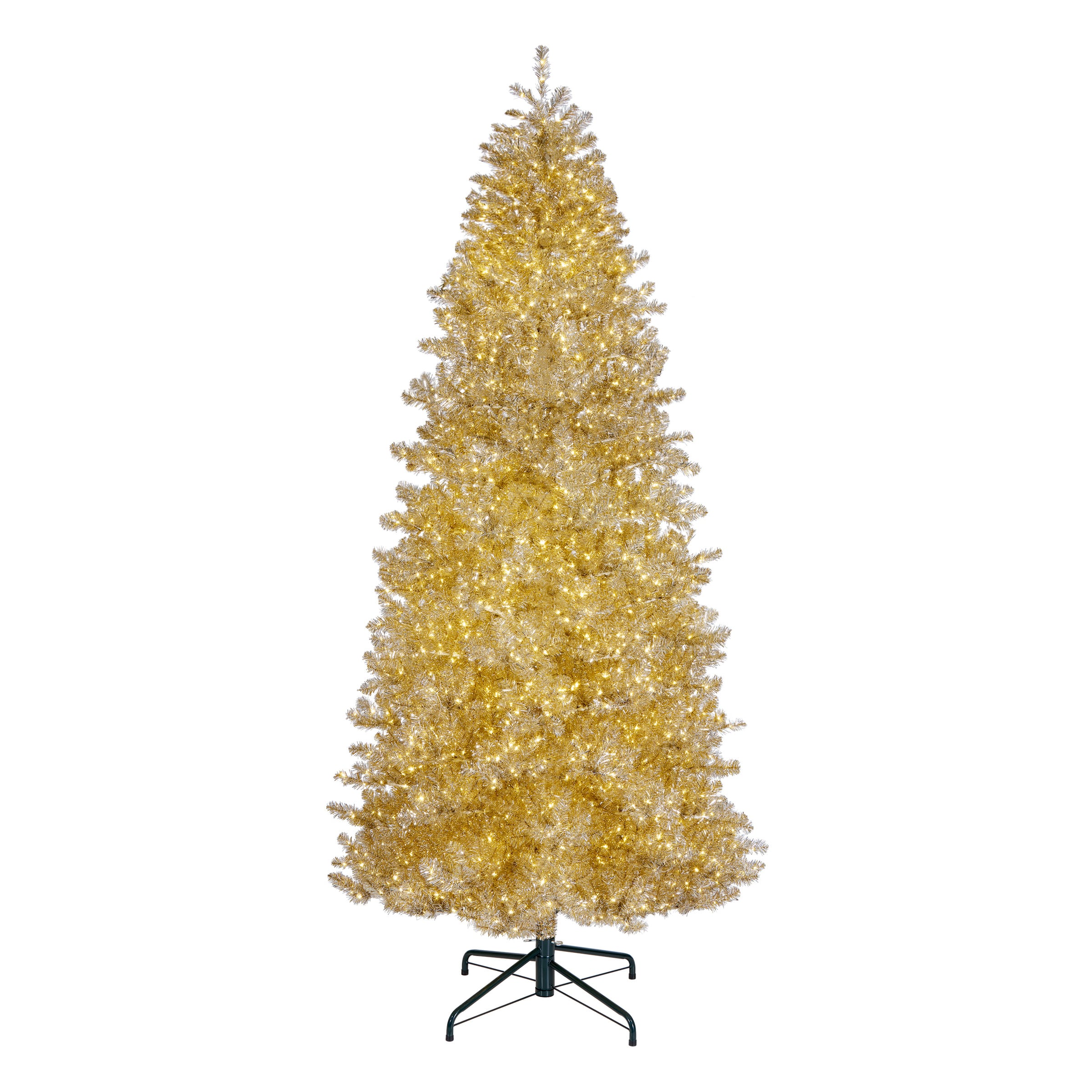 10ft. Pre-Lit Platinum Metallic Evergreen Artificial Christmas Tree