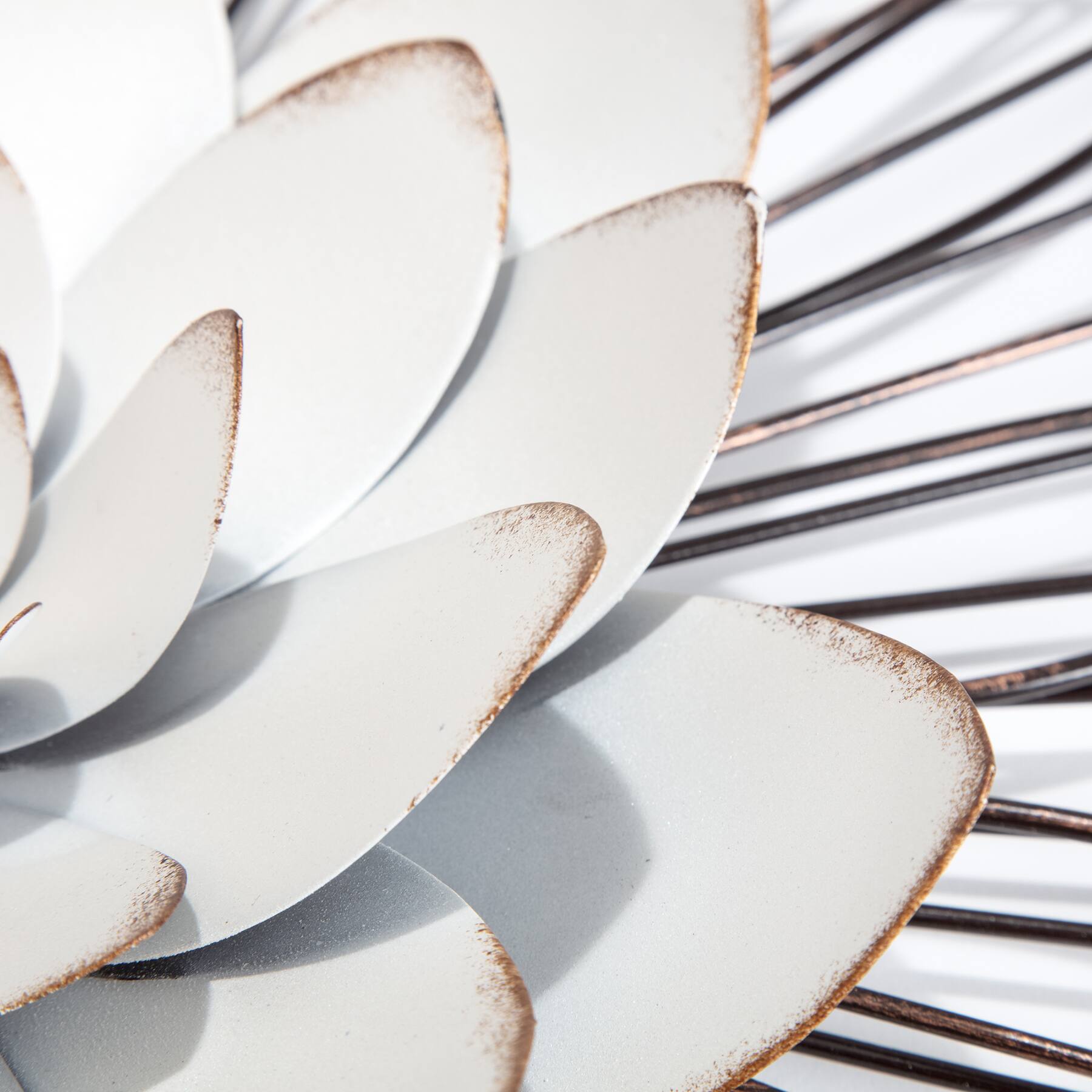 Fetco Leith Layered Floral Metal Wall Art