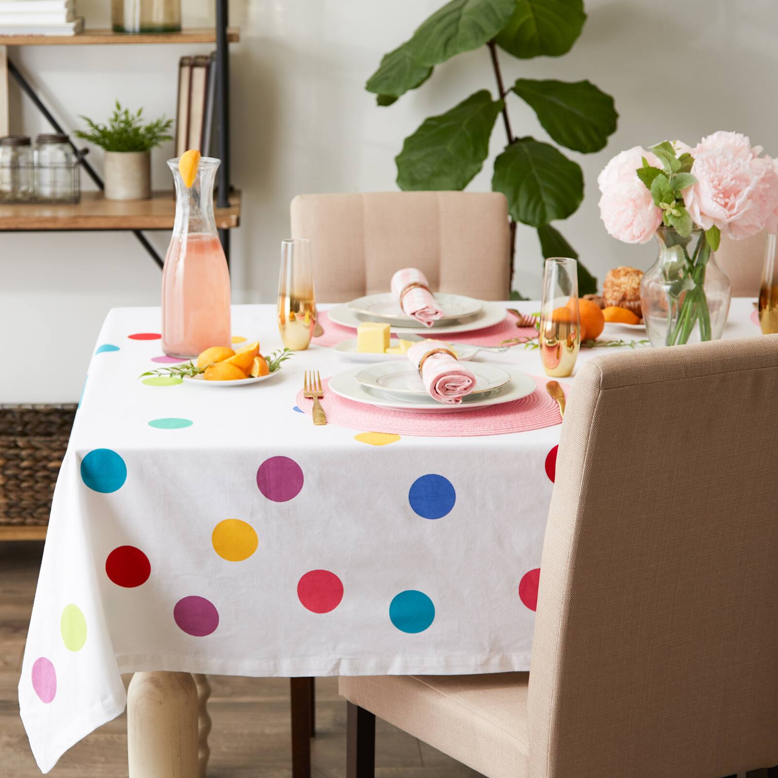 Confetti Print Tablecloth 60" x 84"