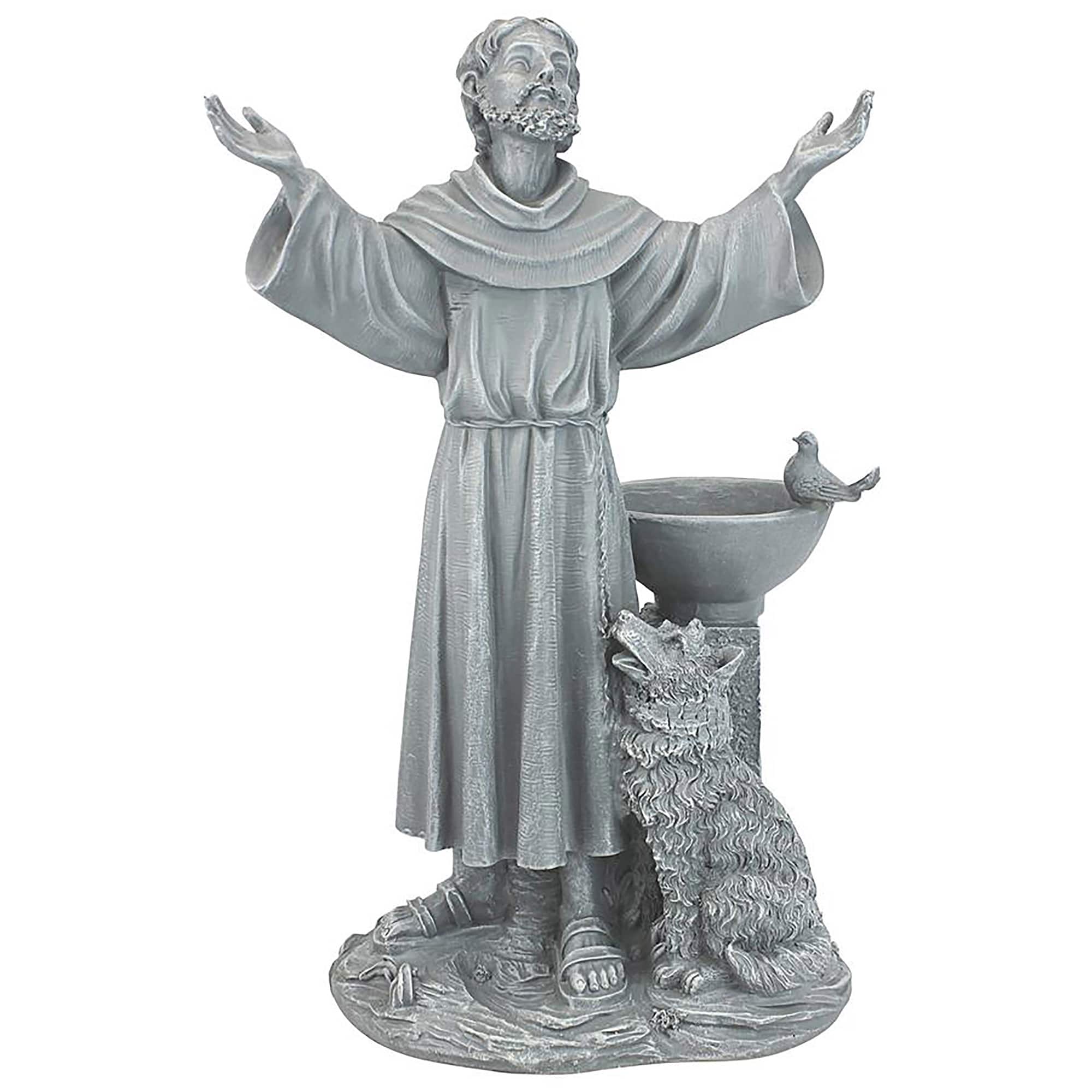 Design Toscano 19&#x22; St. Francis&#x27;s Garden Blessing Sculpture