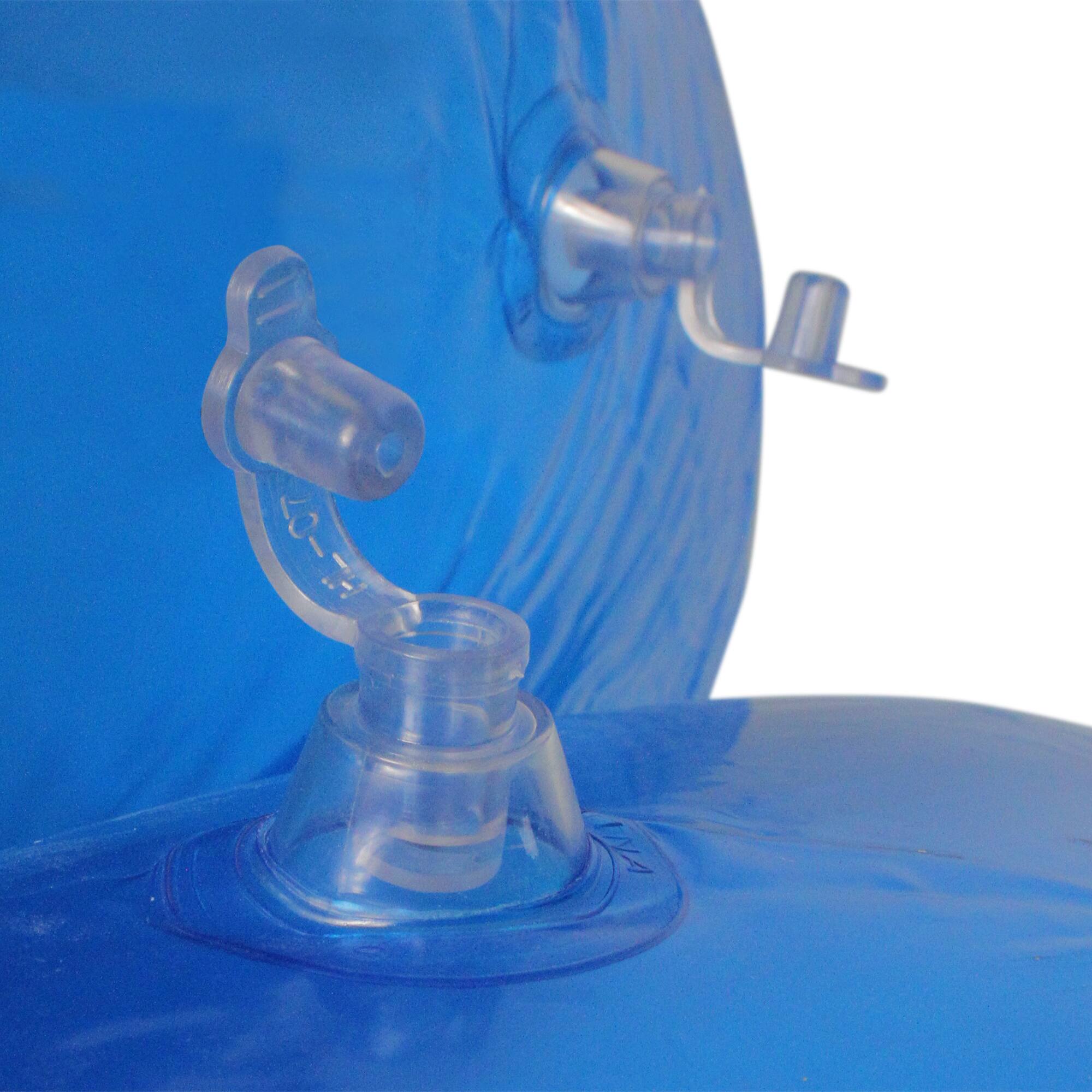 43&#x22; Inflatable Transparent Blue Swimming Pool Bubble Chair