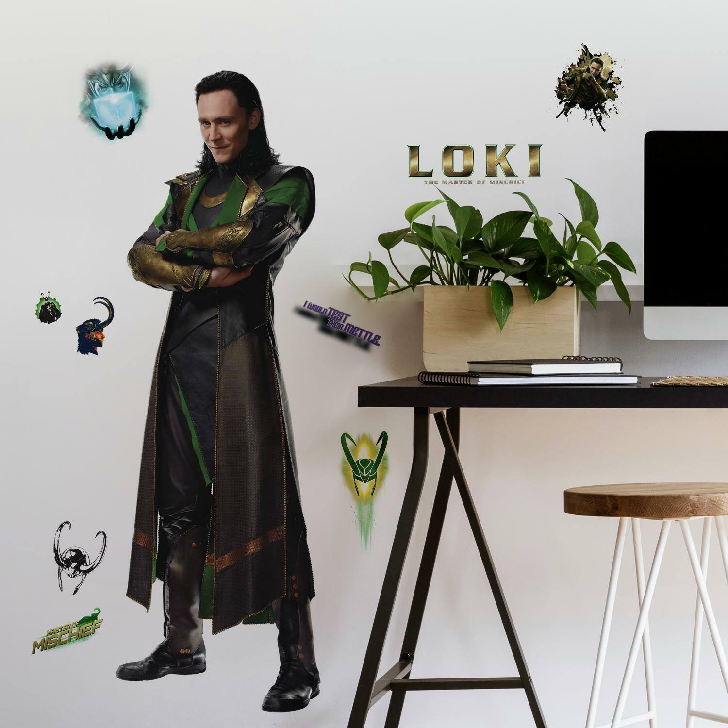 RoomMates Marvel Loki Peel &#x26; Stick Giant Wall Decal