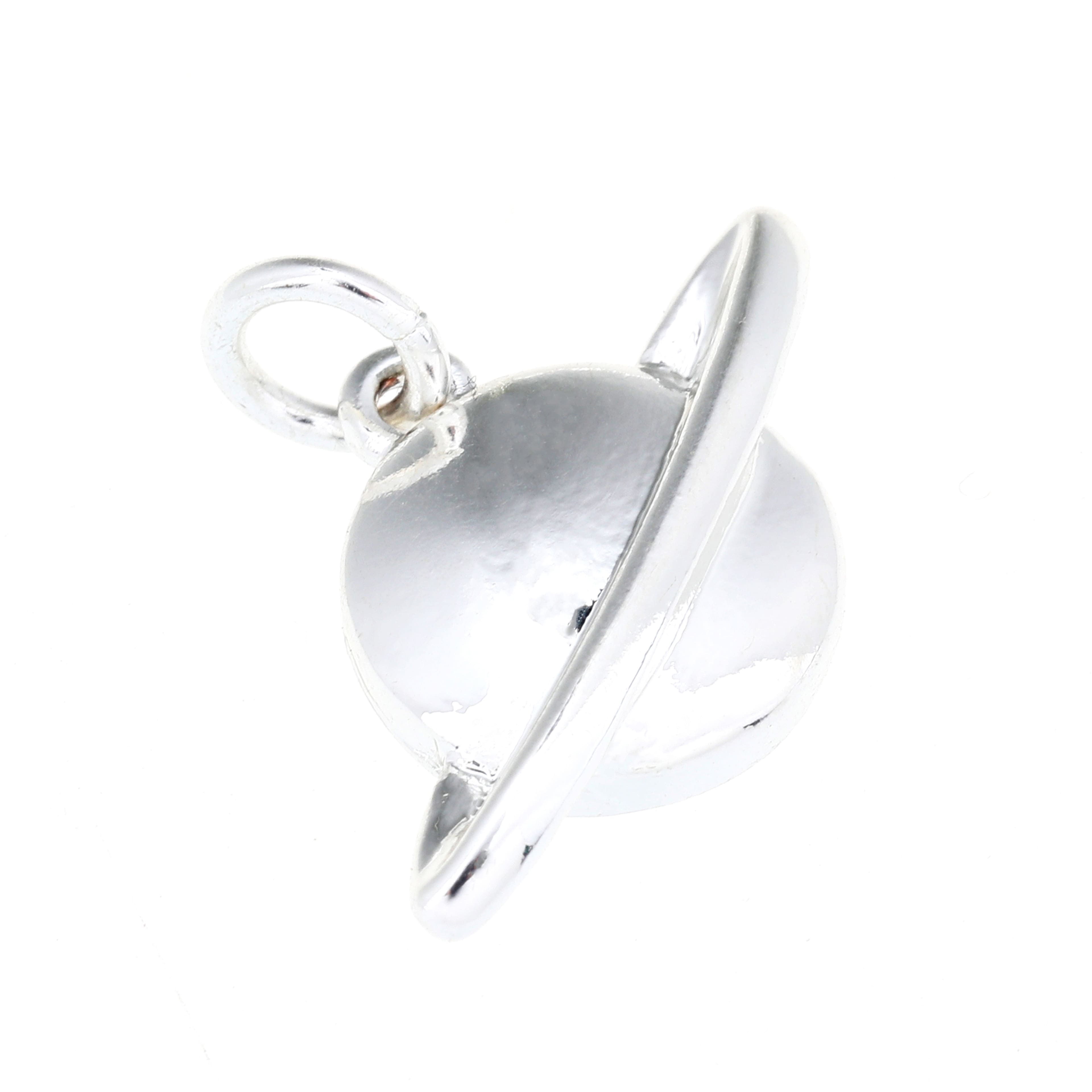 12 Pack: Silver Plated Planet Charm by Bead Landing™