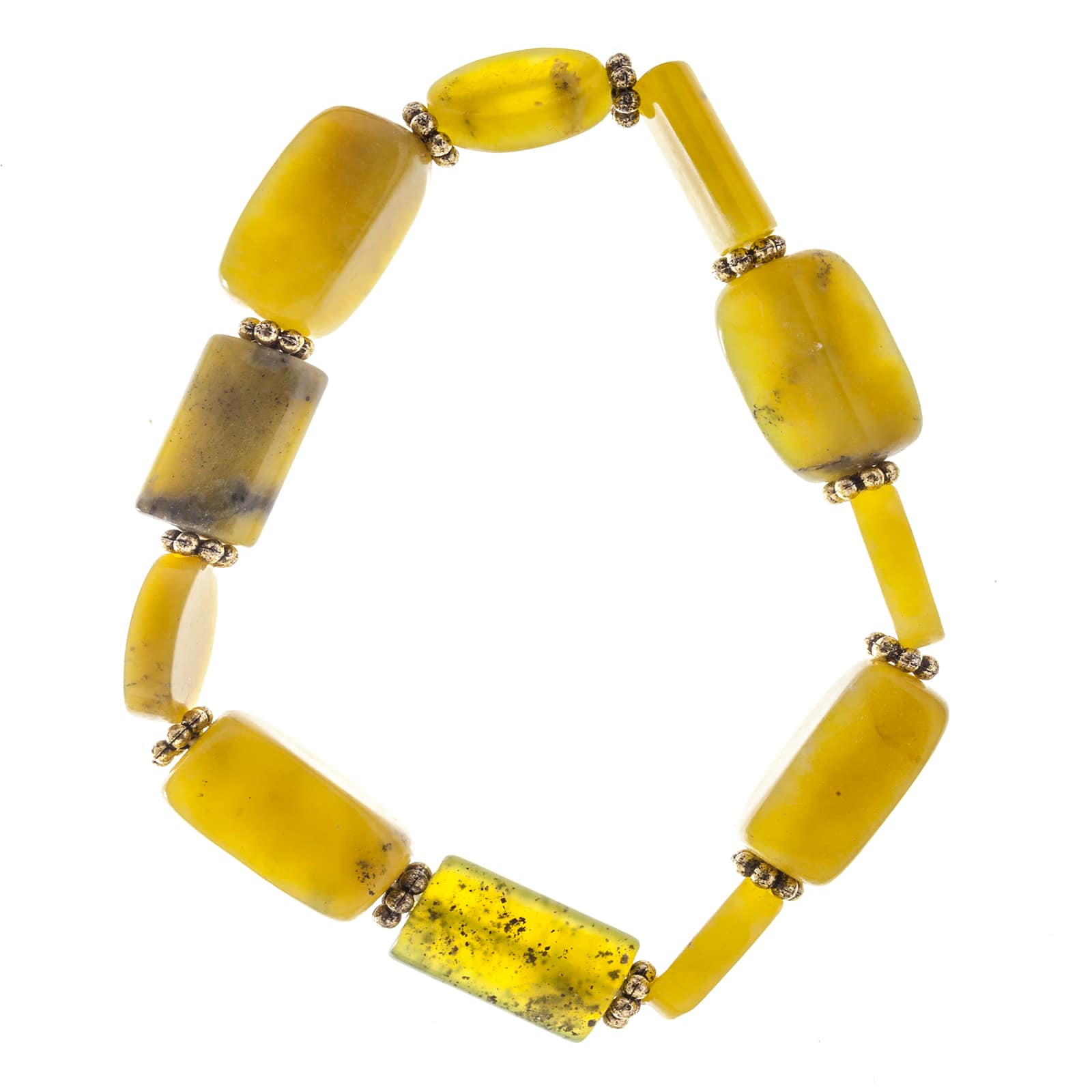 John Bead New Jade No.91 Natural Stone Stretch Bracelet